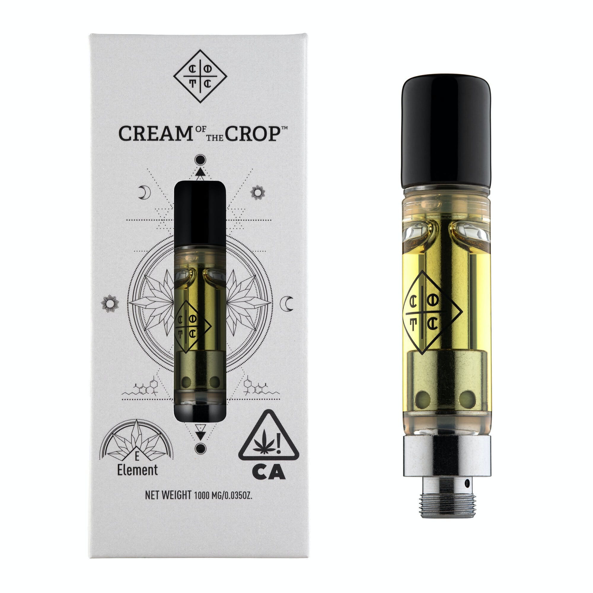 Cream Of The Crop Elements (Live +) | 1g - Strawberry Cough - Cartridge - Sativa - Cream Of The Crop -  - $24 - Vape Carts