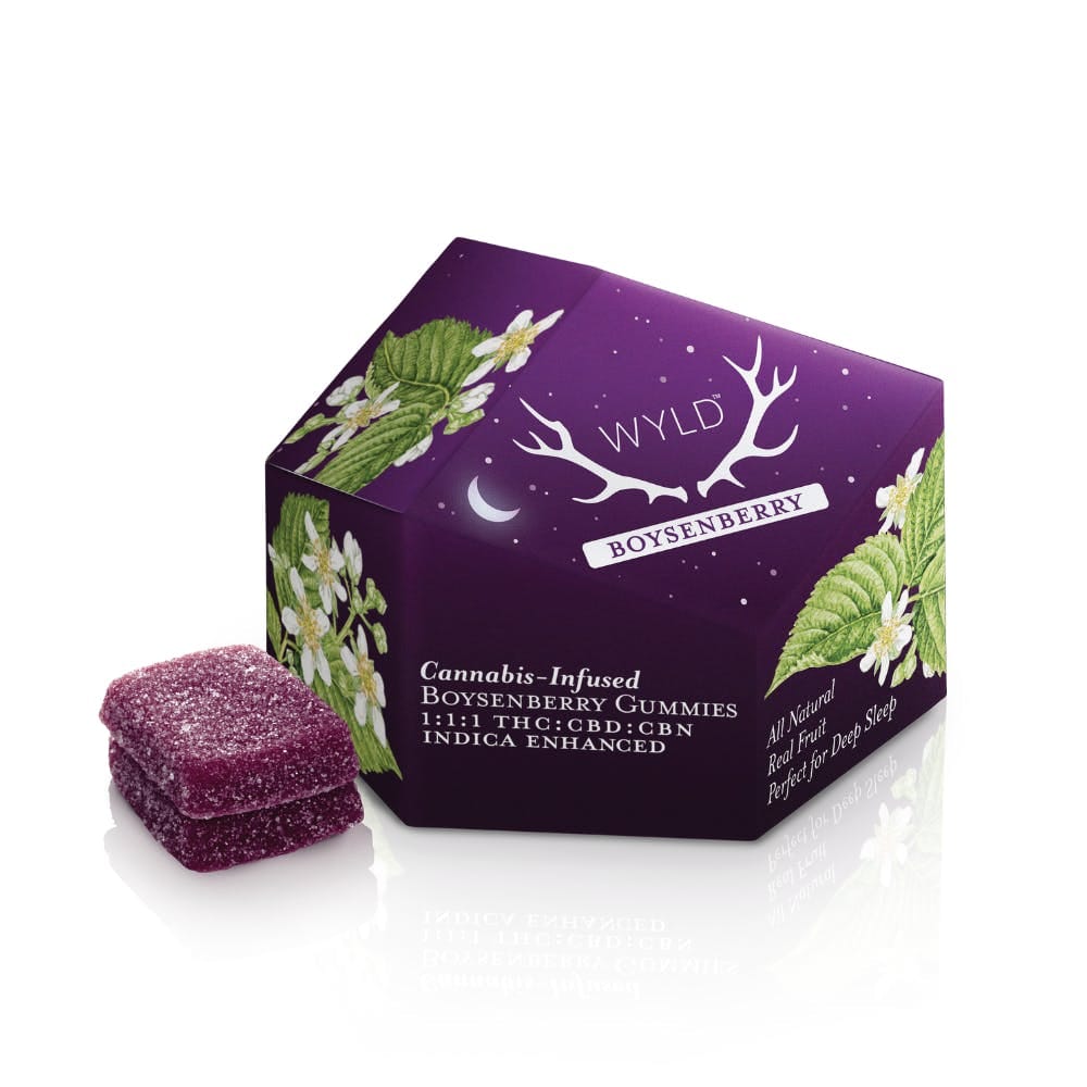 Boysenberry 1:1:1 THC/CBD/CBN Gummy Pack - Wyld Gummies -  - $23 - Edible
