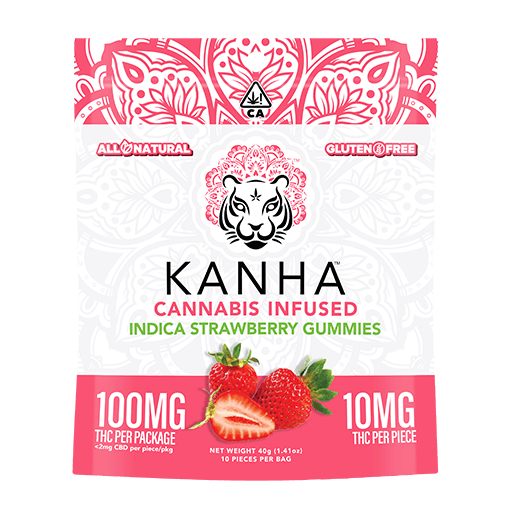 Strawberry Gummies - Kanha - 10 Gummies - $18.99 - Edibles