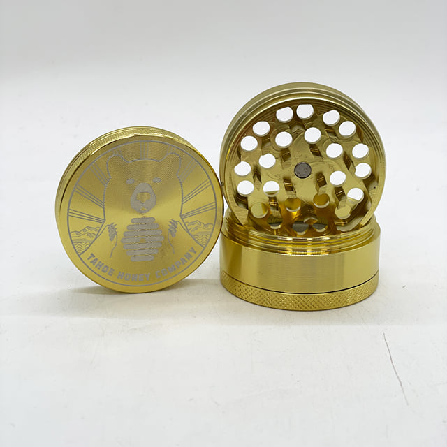 T.H.C. - "Circular Logo" - Gold - Metal Grinder