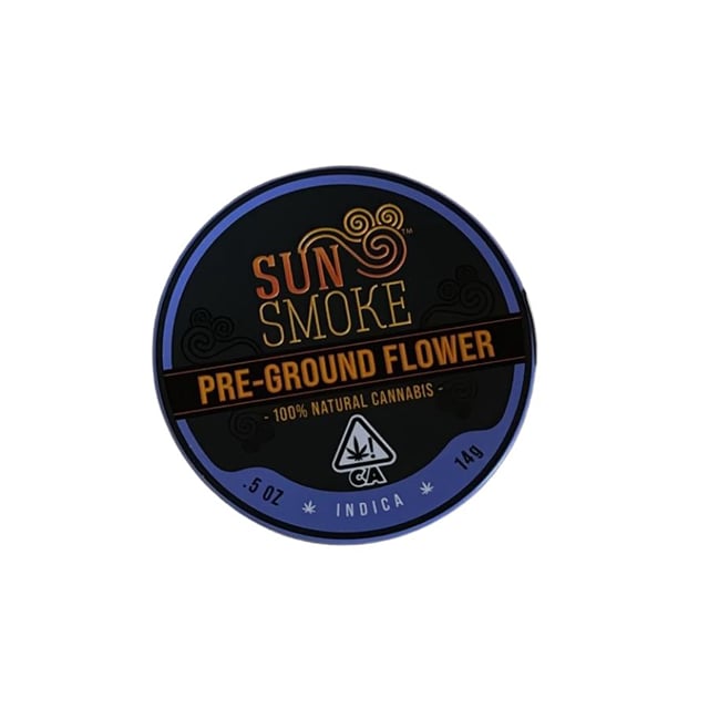 Sun Smoke Pre-Ground Flowers - Indica Blend (14g)