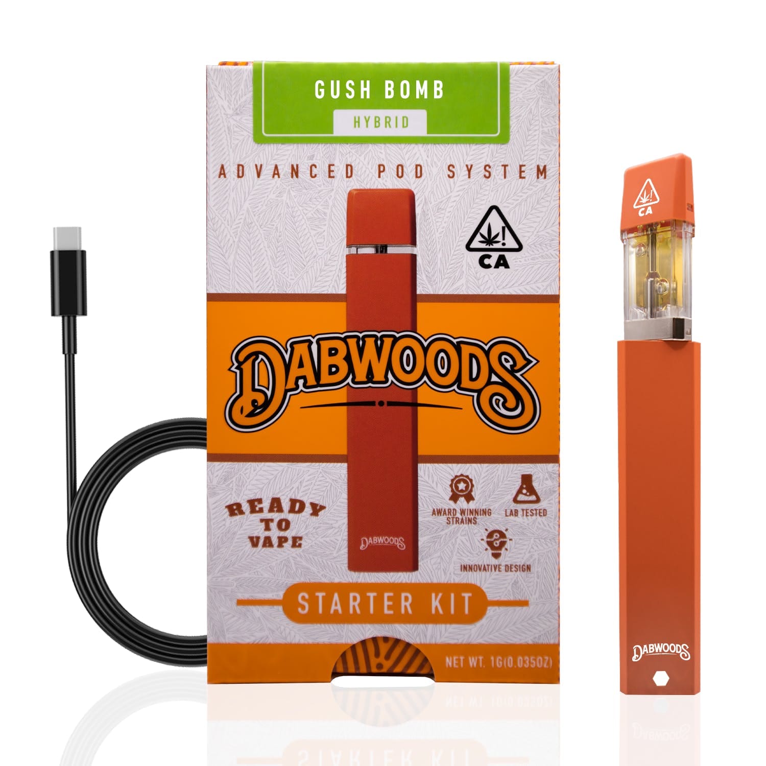 Gush Bomb (H) 1g Pod Starter Kit - Dabwoods - Gush Bomb (H) - $40 - Cartridges
