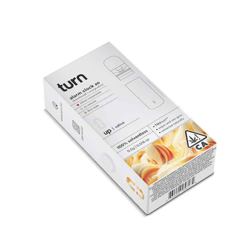 Turn Up Solventless POD | .5g - Alarm Clock XO - Live Rosin - Sativa - Turn -  - $36 - Vape Carts