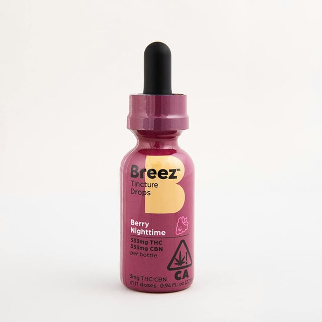 Berry Nighttime Tincture Drops - 333mg THC/333mg CBN