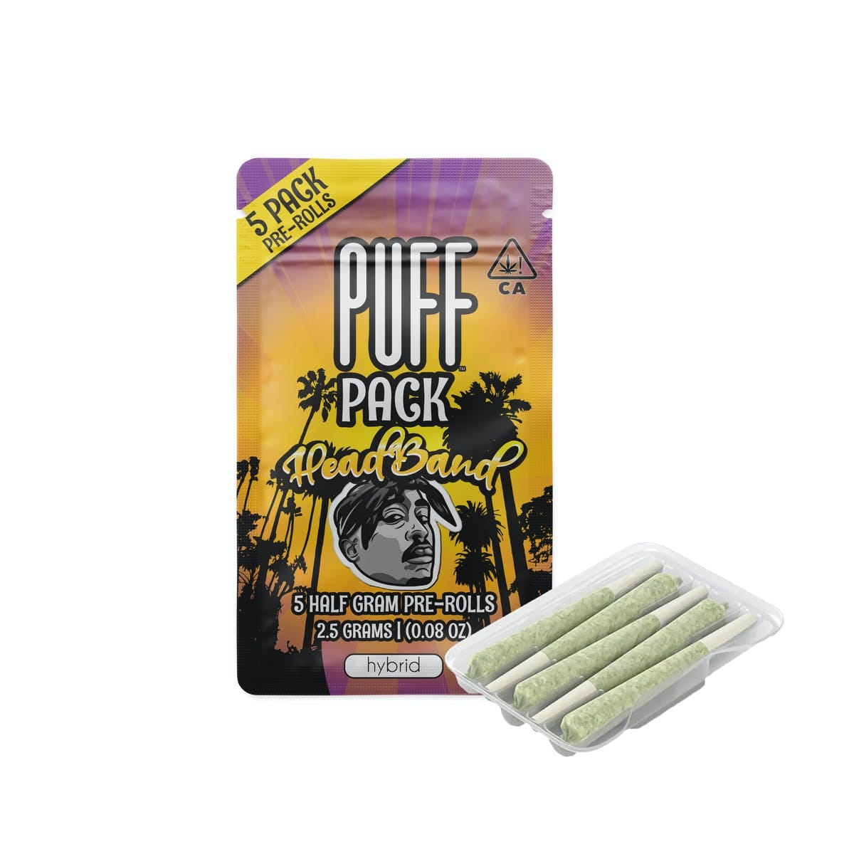 Headband 5pk Prerolls 2.5g - PUFF -  - $22 - Pre-Rolls