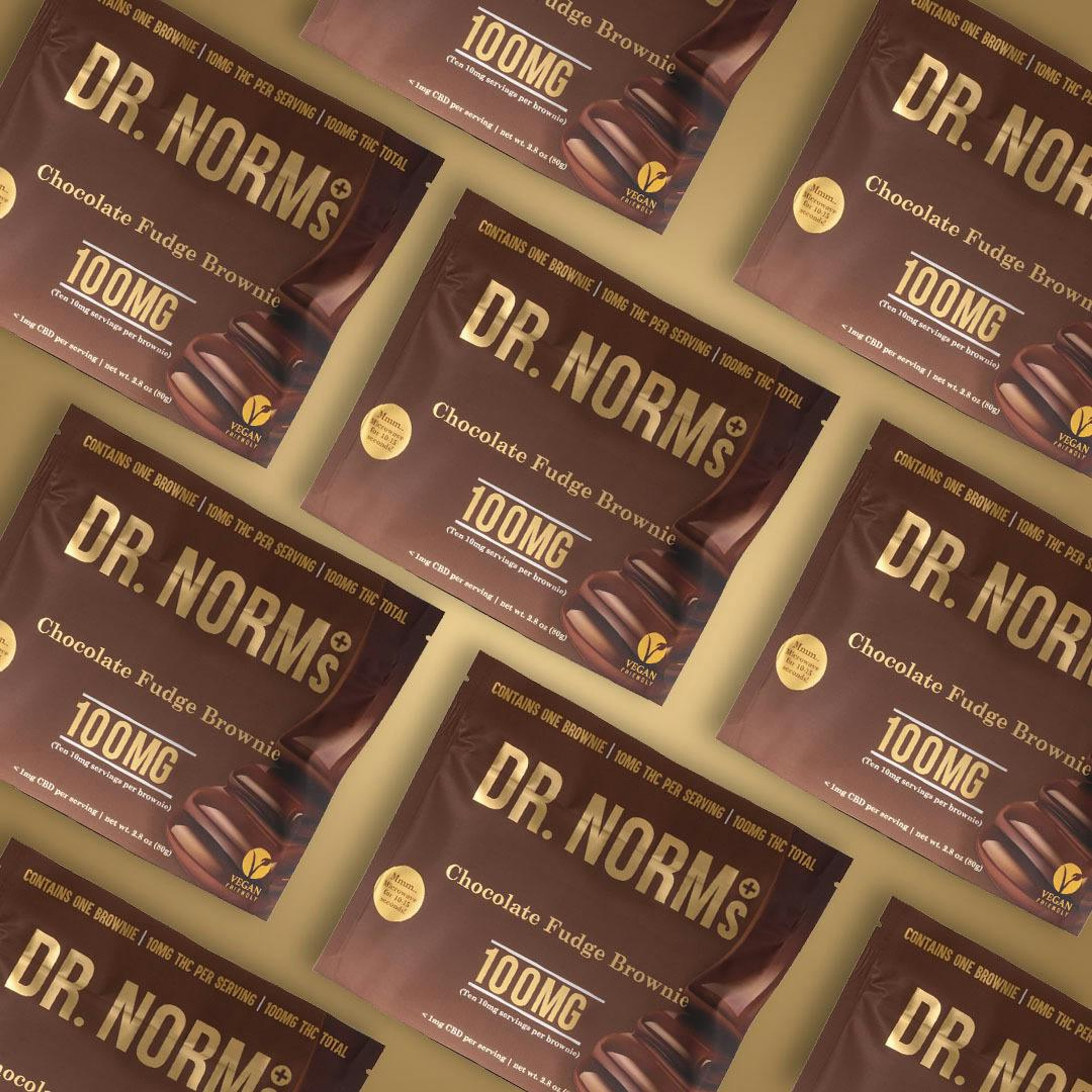 Chocolate Fudge Brownie - Vegan - Dr. Norm's - Brownie - $16.99 - Edibles