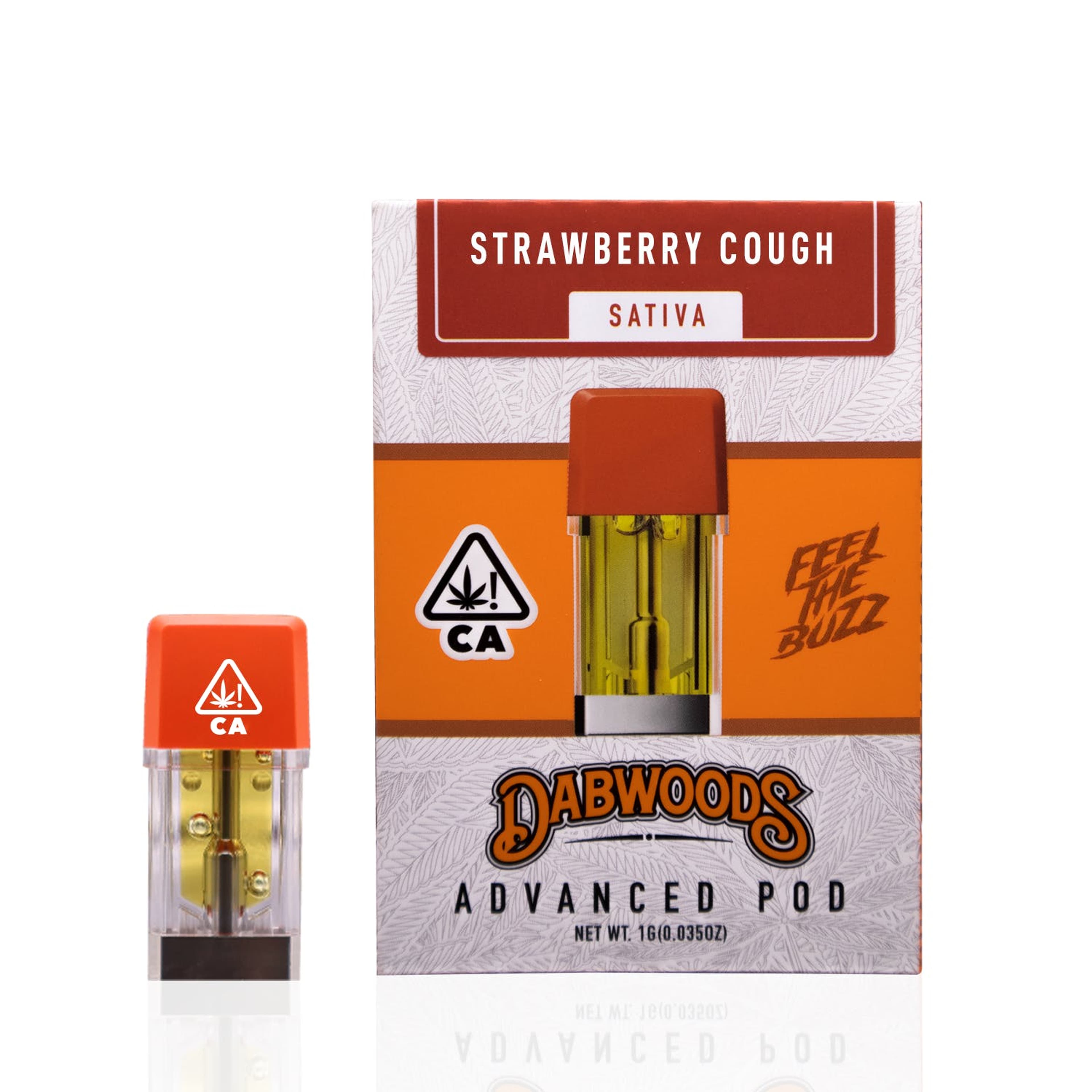 Dabwoods POD | 1g - Strawberry Cough - Sativa - Dabwoods - - $28 - Vape Carts