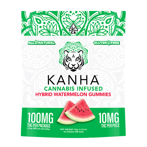 Watermelon Gummies - Kanha - 10 Gummies - $18.99 - Edibles