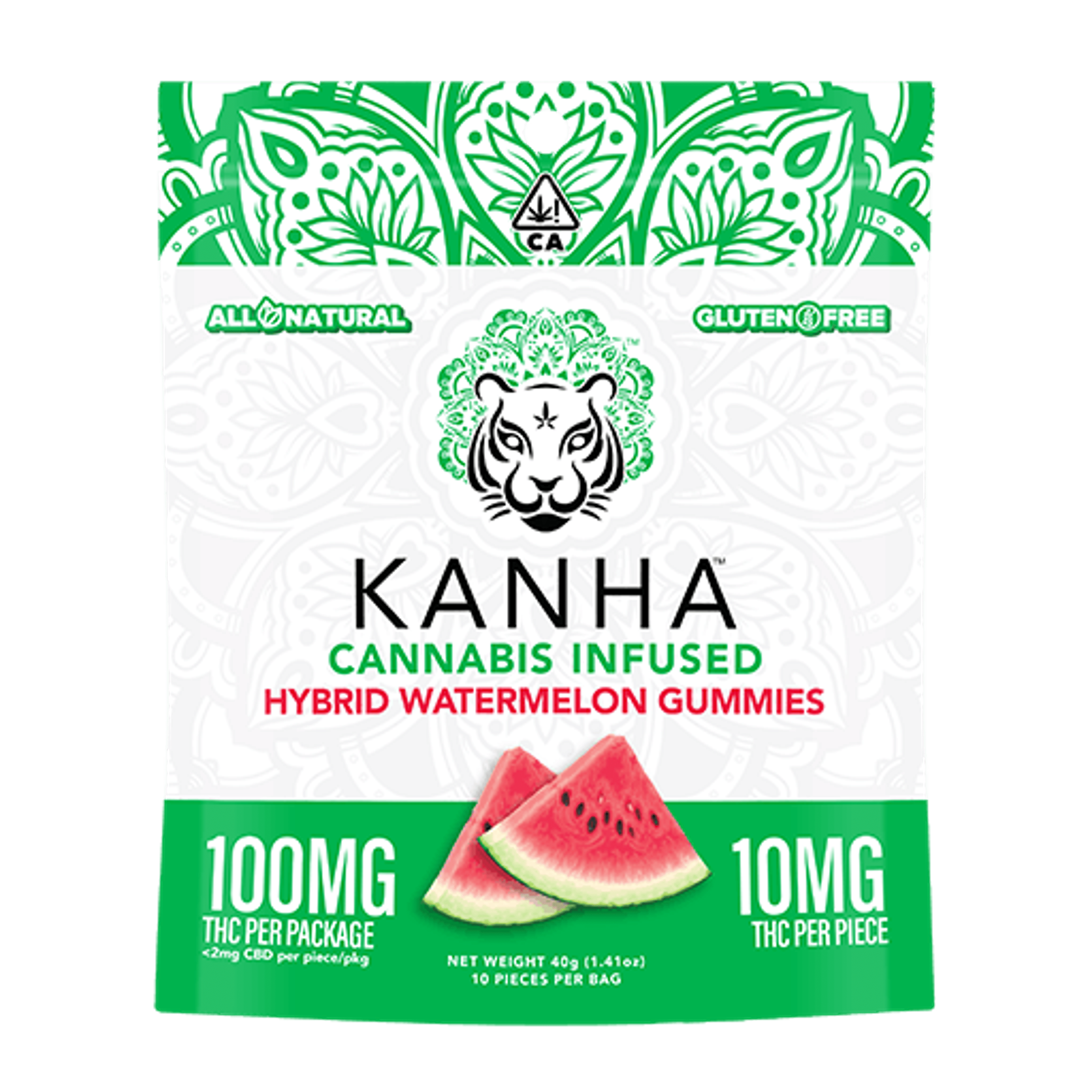 Watermelon Gummies - Kanha - 10 Gummies - $18.99 - Edibles