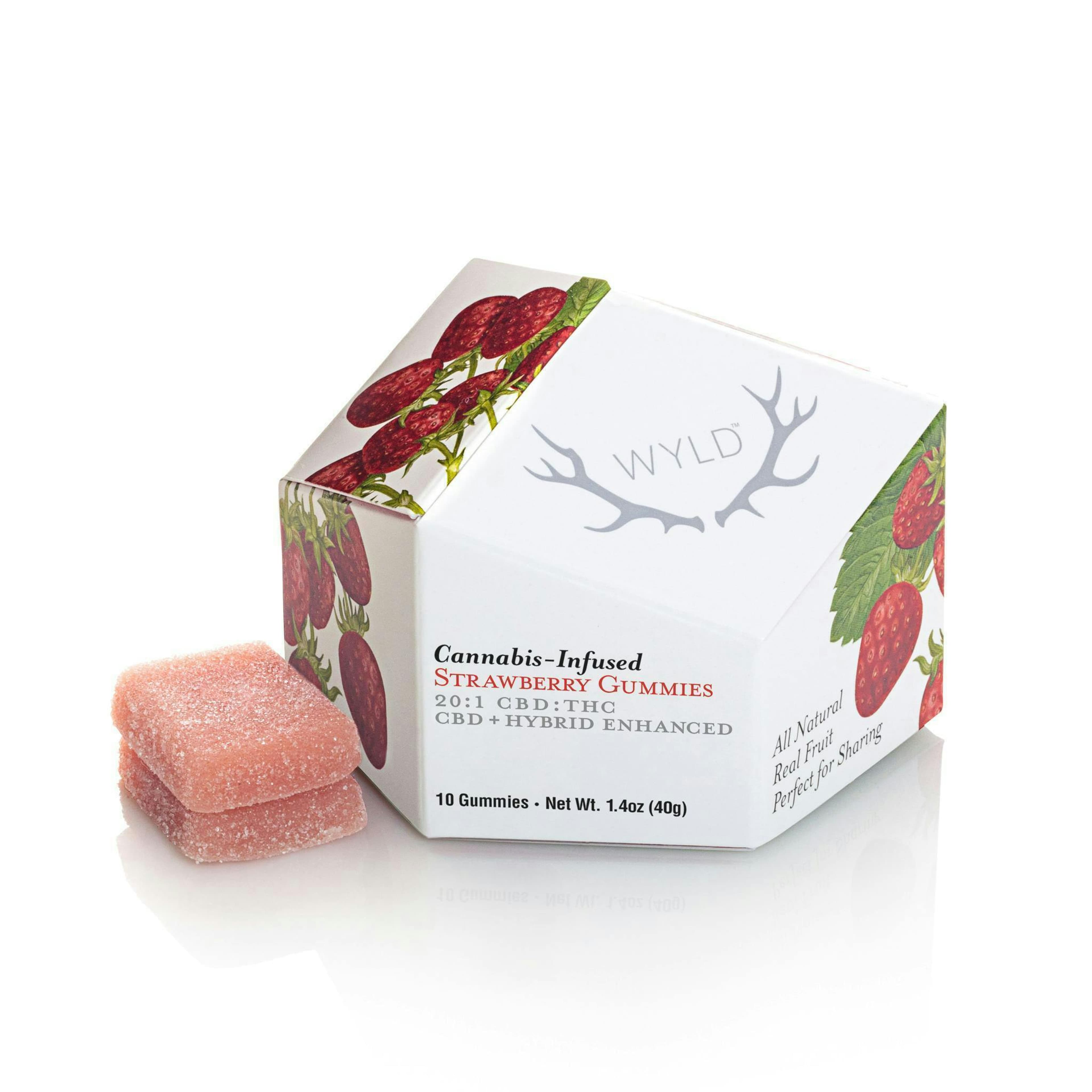 STRAWBERRY 200MG CBD - WYLD - - $17.50 - Edibles