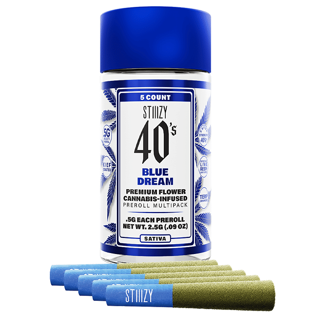 STIIIZY - Infused 40's Blue Dream Preroll 5pk - 2.5g