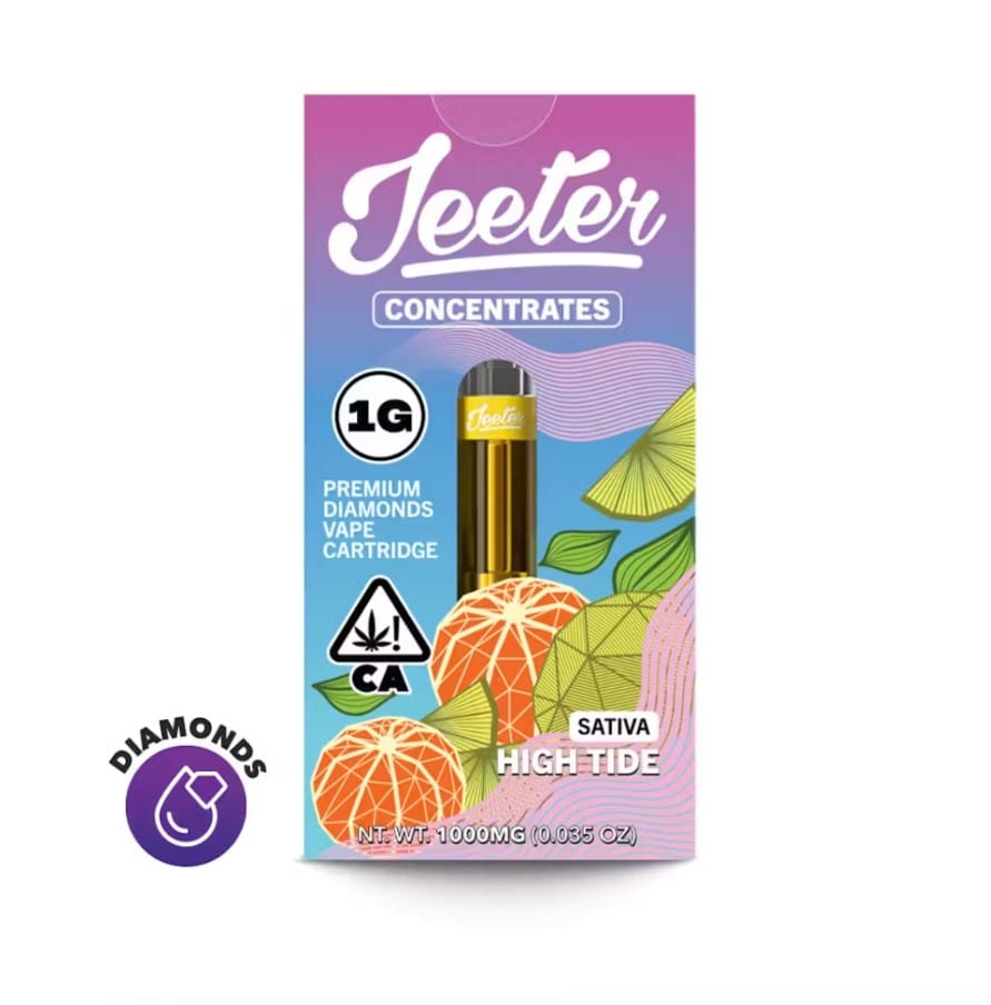 Jeeter Juice - High Tide - Premium Diamonds Vape - 1g - Jeeter - 1g Cart - $27.99 - 510 Cured/Live/Rosin Cartridges