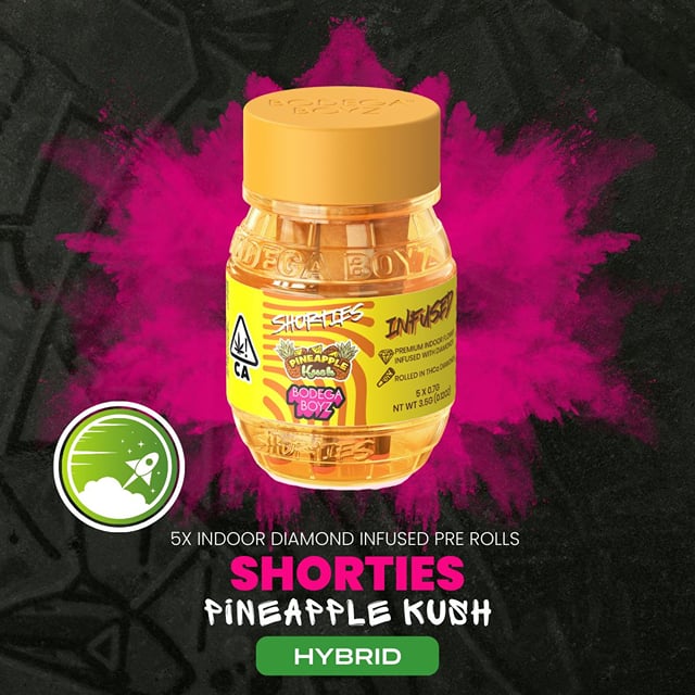 Pineapple Kush | .7g x 5 Diamond Infused Pre-Roll Pack