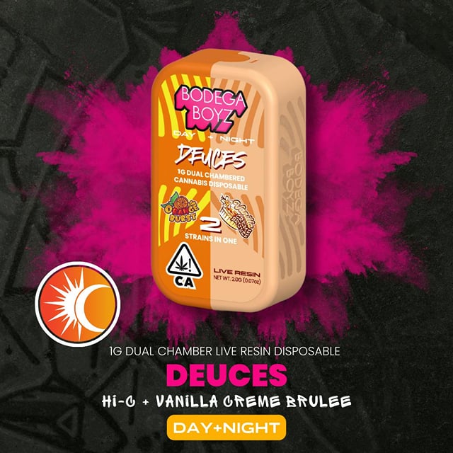 Orange Burst X Vanilla Creme Brulee AIO Dual Chamber Live Resin Vape