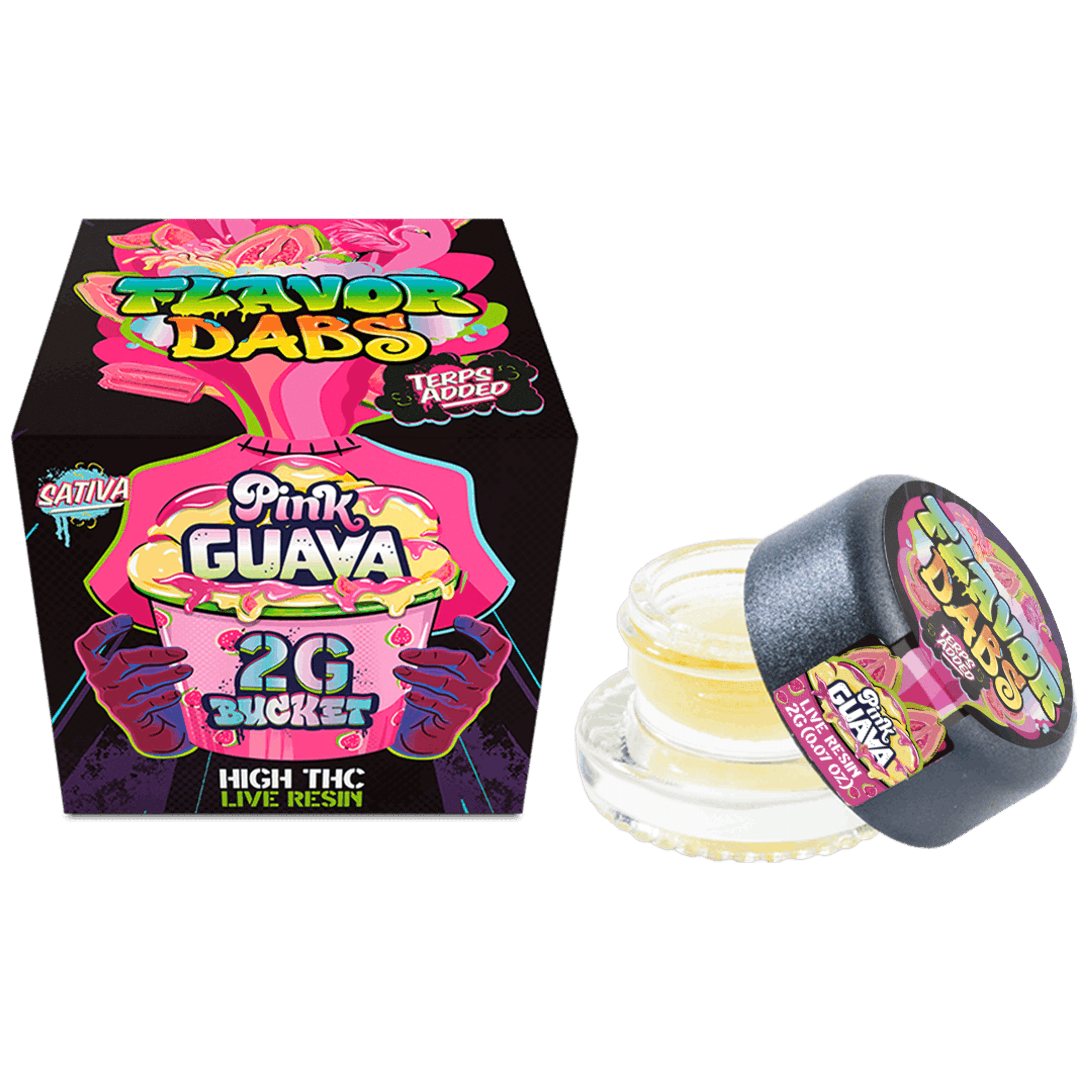 Flavor Dabs: Pink Guava High THC Live Resin - 2g - Loud and Clear - - $35 - Concentrates