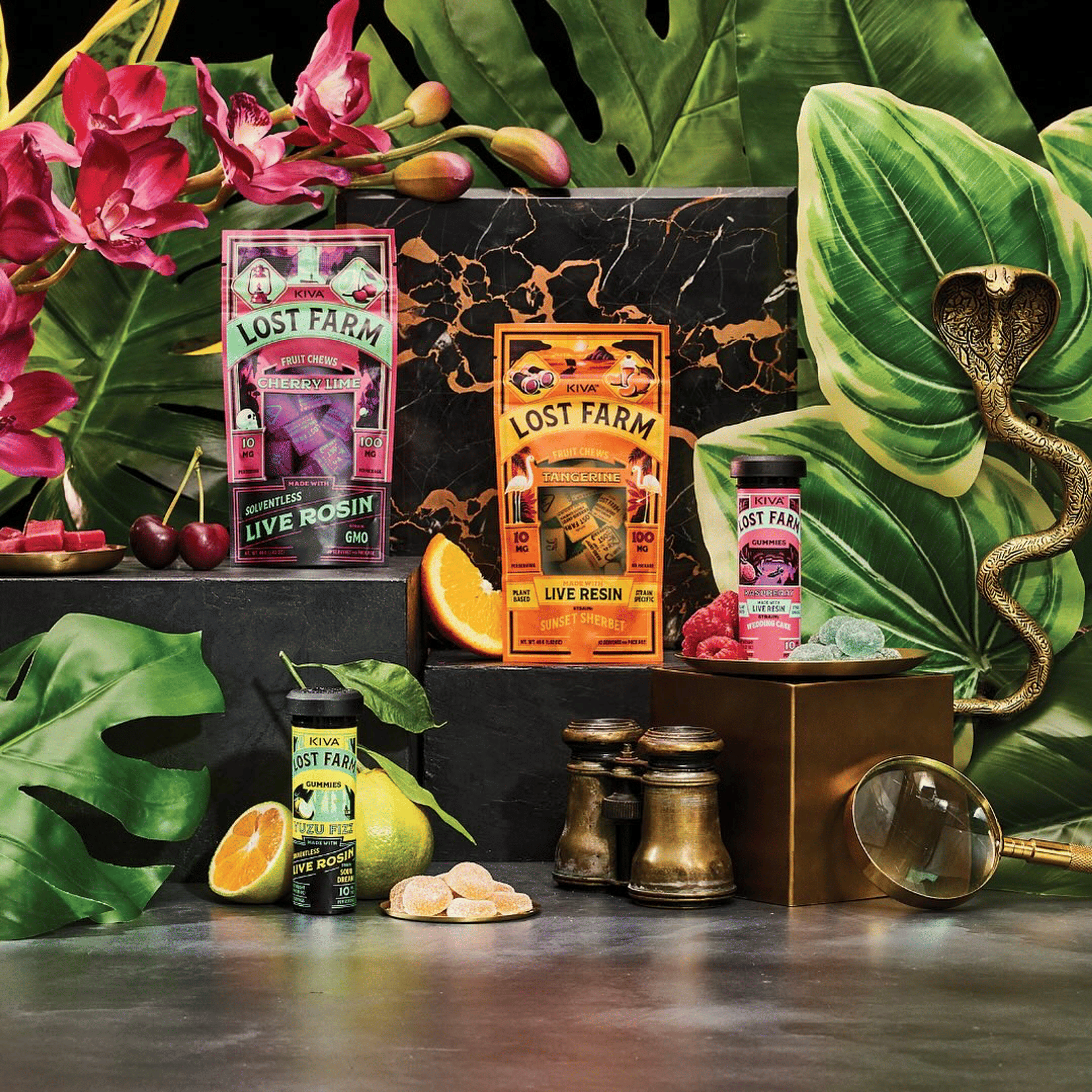 WATERMELON GELATO 100MG CHEWS - LOST FARM - - $16 - Edibles