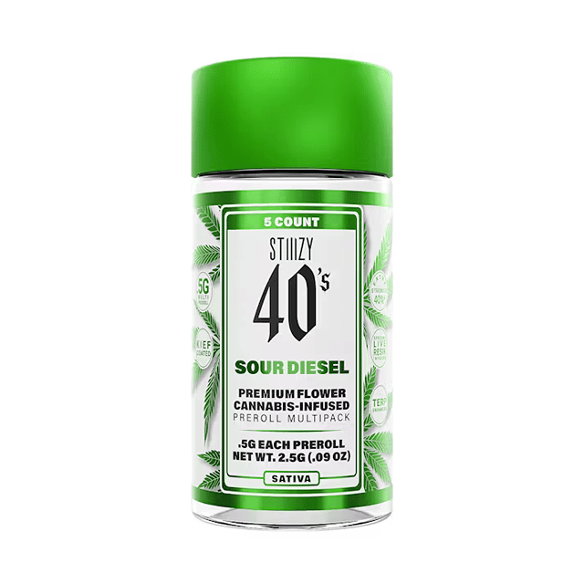 Sour Diesel 40's - 5pk Pre-rolls