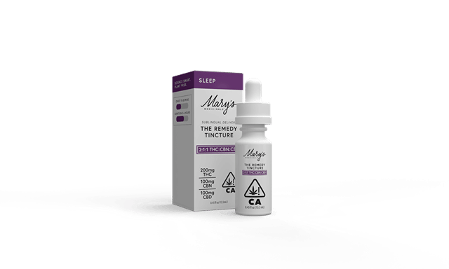 Remedy Tincture Sleep 2:1:1 200mg thc 100mg Cbn 100 Cbd