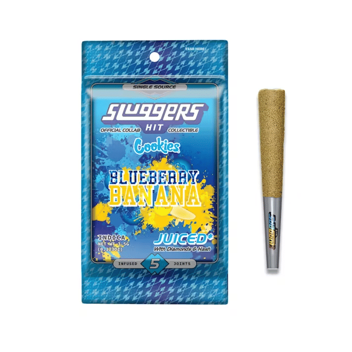 Blueberry Banana 5pk Prerolls 3.5g - Sluggers -  - $45 - Pre-Rolls