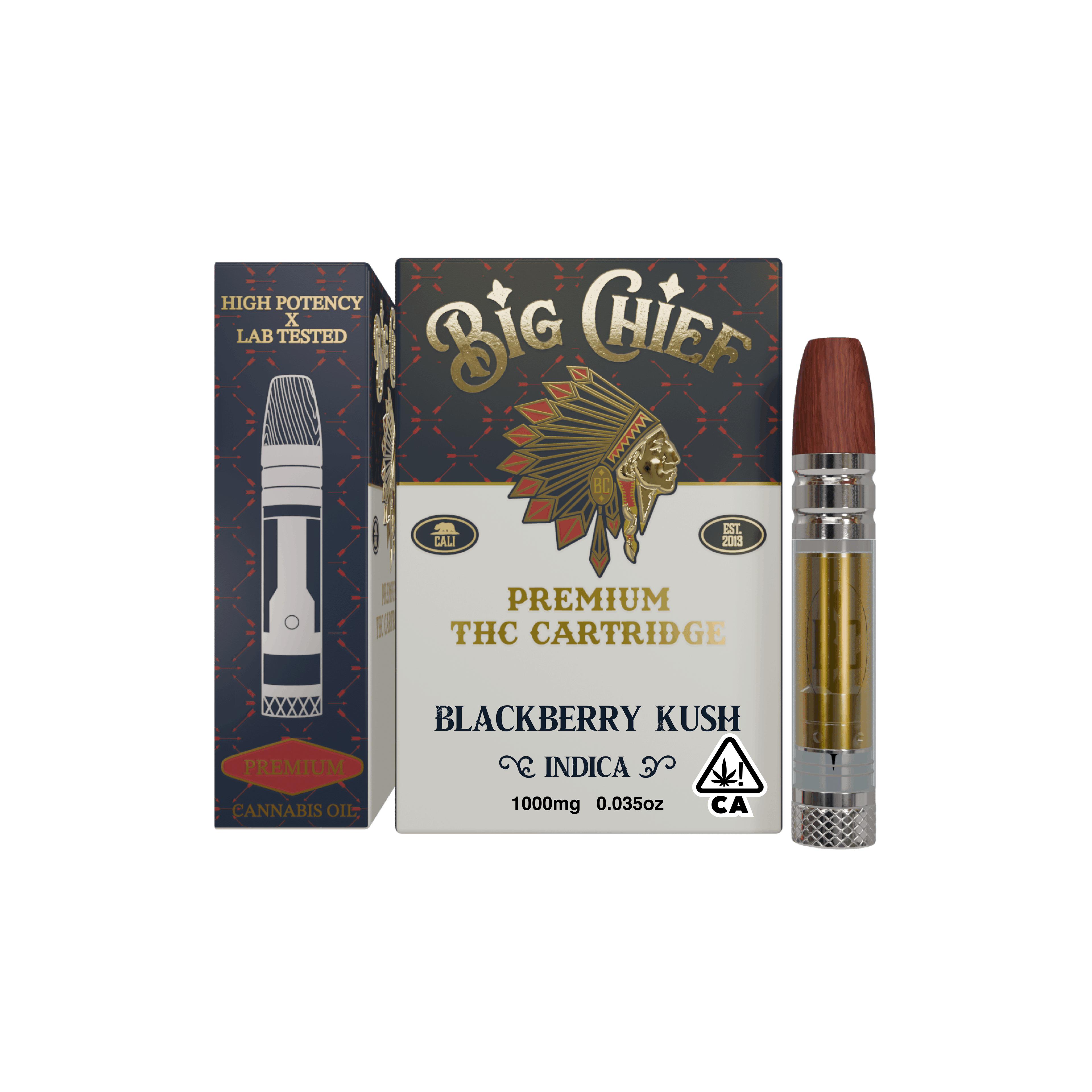 Big Chief 1G Cart - Blackberry Kush - Big Chief - - $18 - Vape Carts