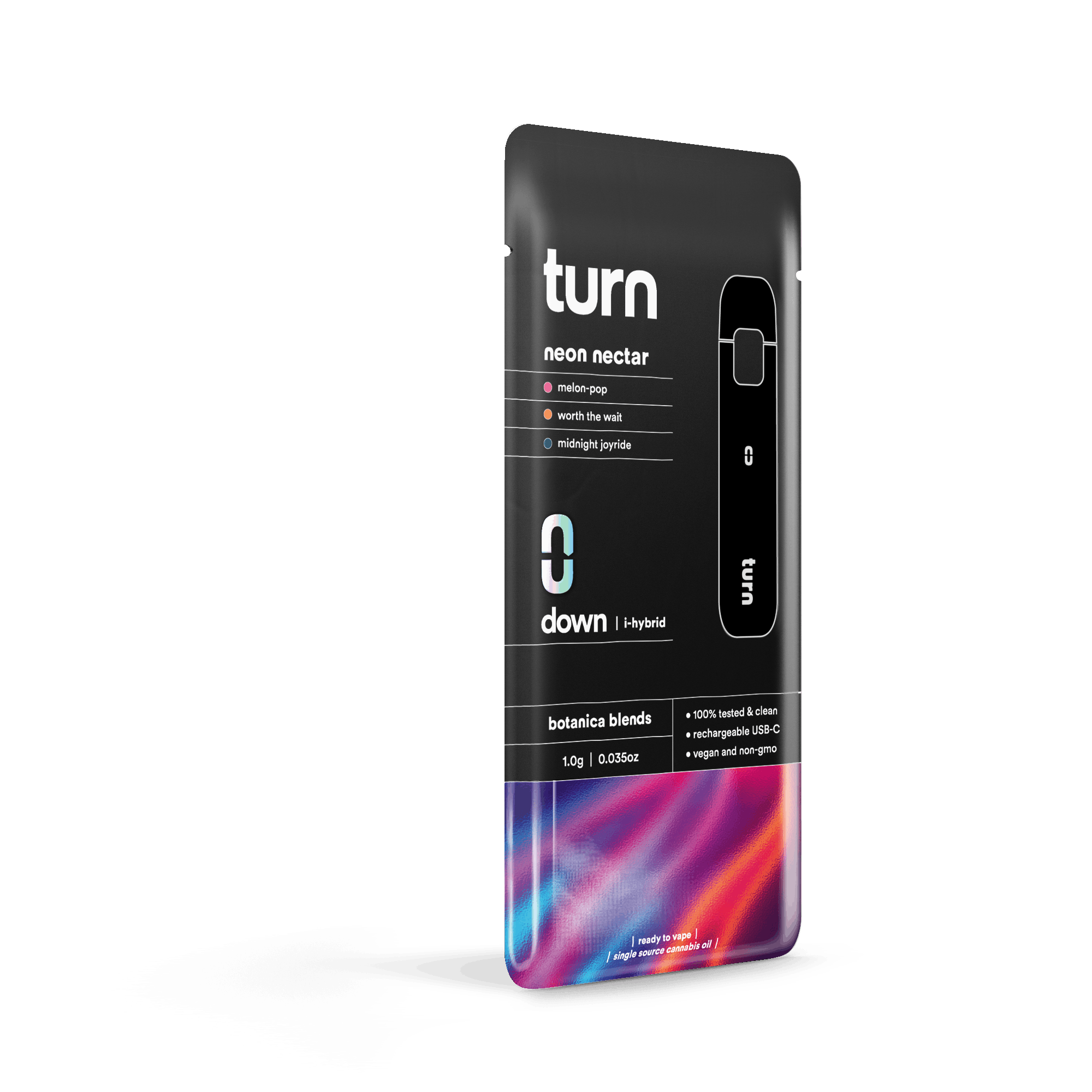 1.0g AIO | neon nectar | botanica blends | down | - Turn - 1.0g AIO | neon nectar - $35 - Vape Pens