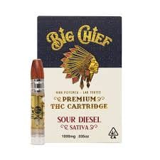 $31.22 Sour Diesel Cartridge 1G - Big Chief -  - $22.49 - Vaporizers