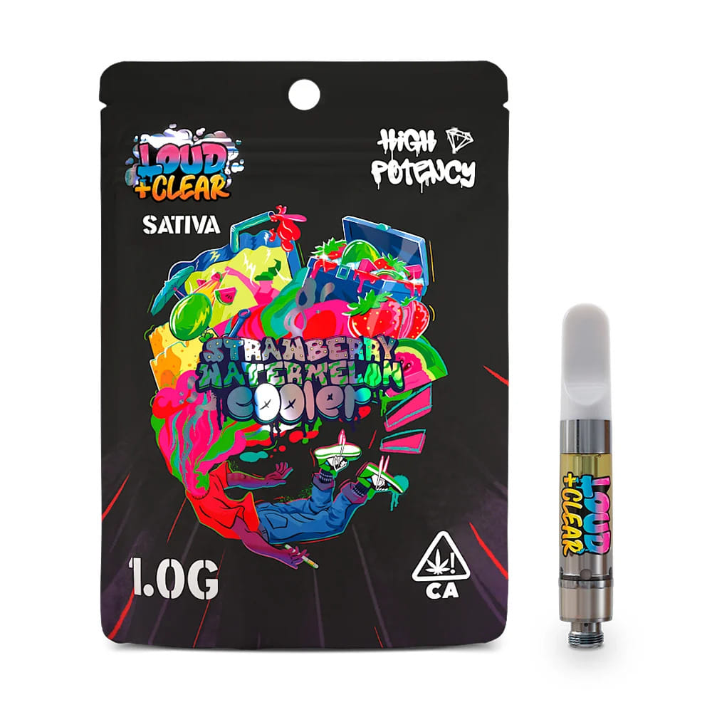Loud and Clear: Strawberry Watermelon Cooler Liquid Diamond Cartridge - ABX - Gram - $30 - Cartridges