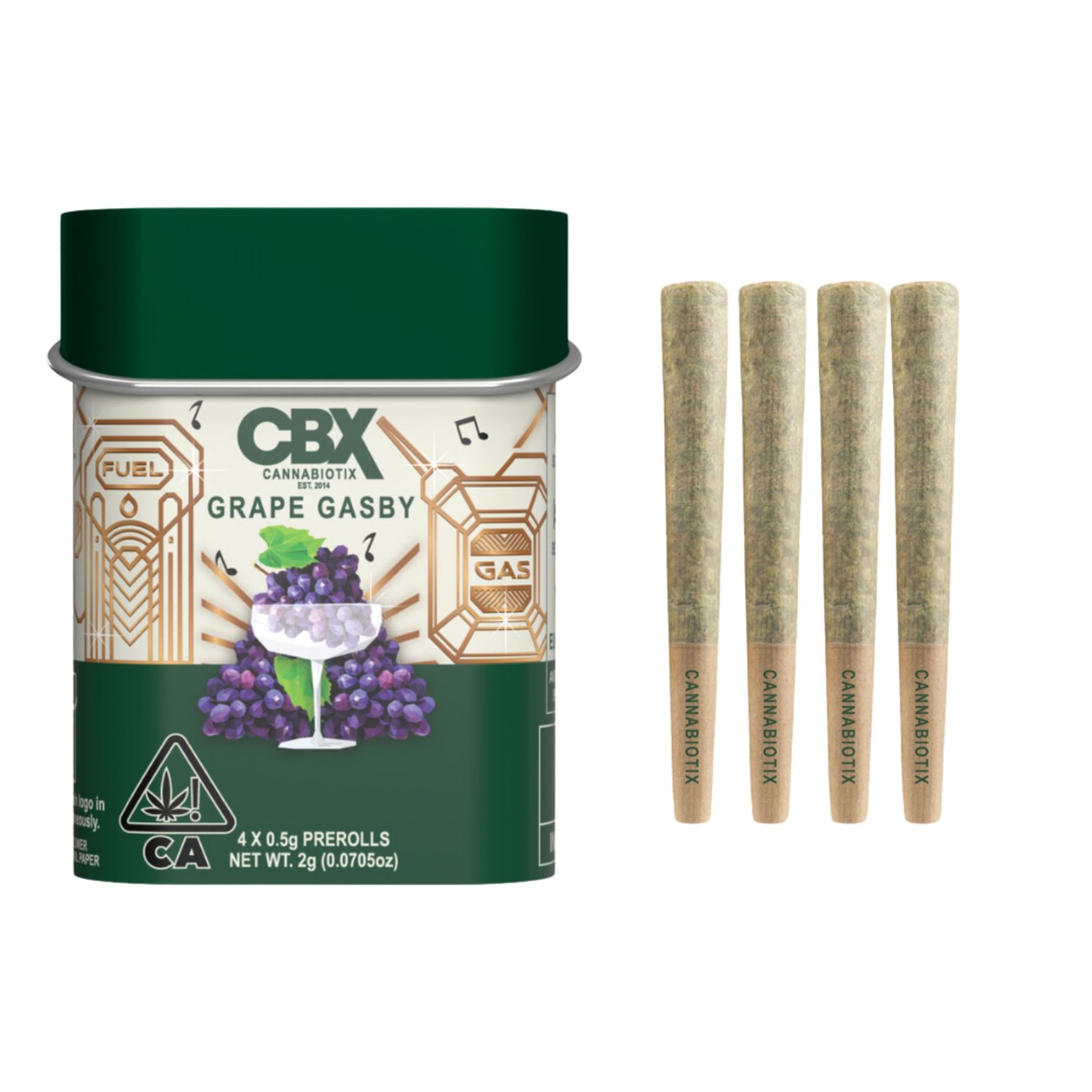 Grape Gasby 4pk Prerolls - Cannabiotix - - $33.50 - Preroll