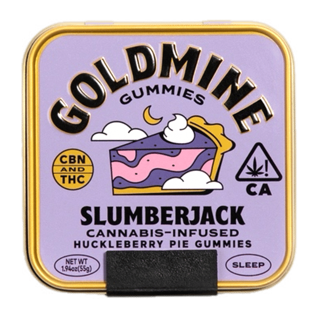 Slumberjack Huckleberry Pie 1:2 THC:CBN Gummies 100mg