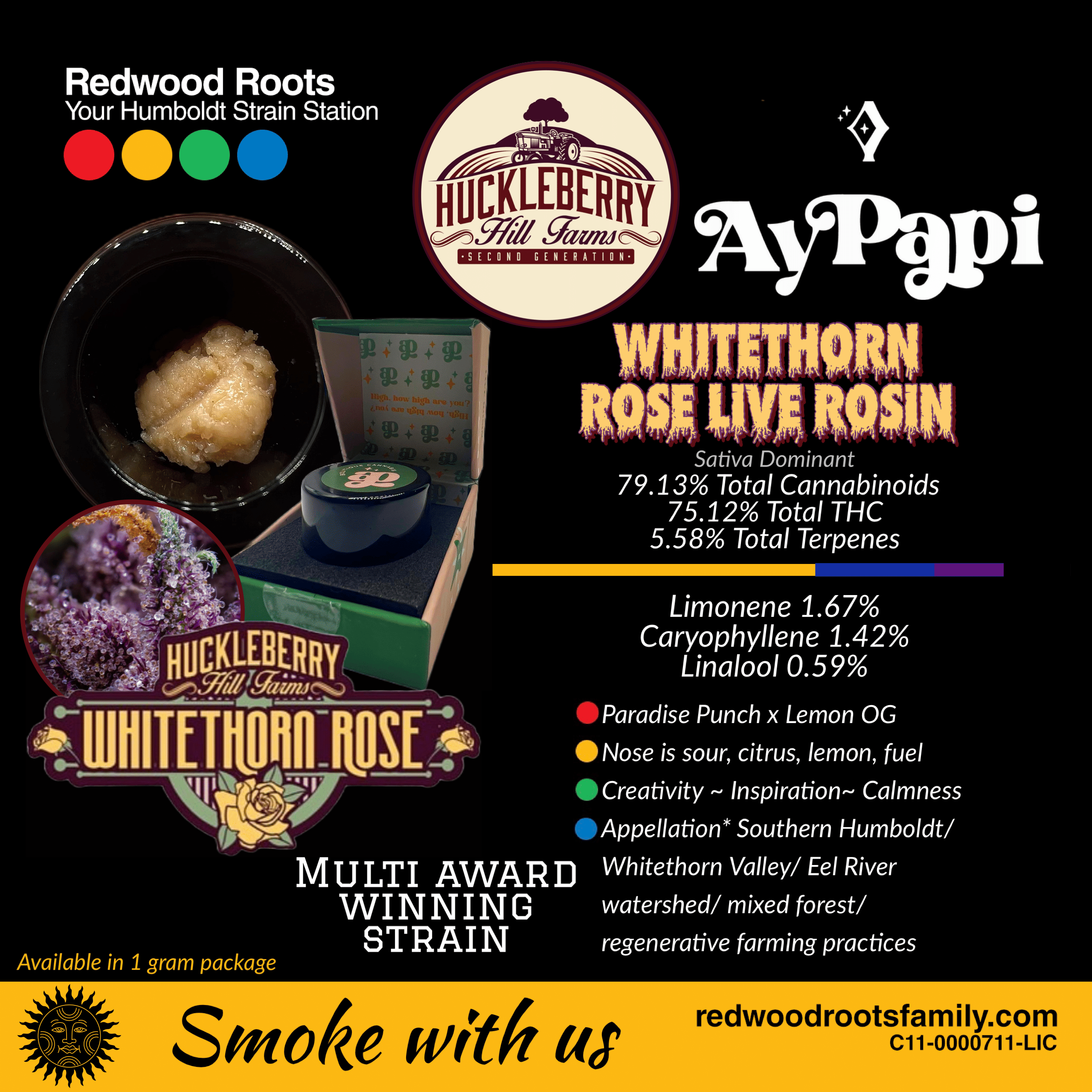 Whitethorn Rose Rosin Jam - Ay Papi - gram - $65 - Concentrates