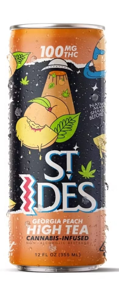 ST IDES - GEORGIA PEACH | 12OZ HIGH TEA 100MG -  - $9.99 - Drinks