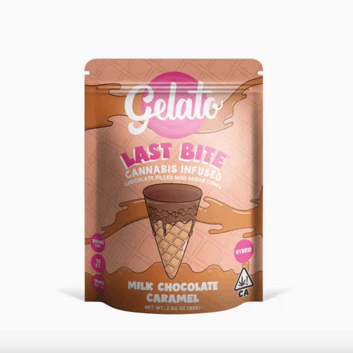 Gelato: Last Bite Milk Caramel Mini Cones