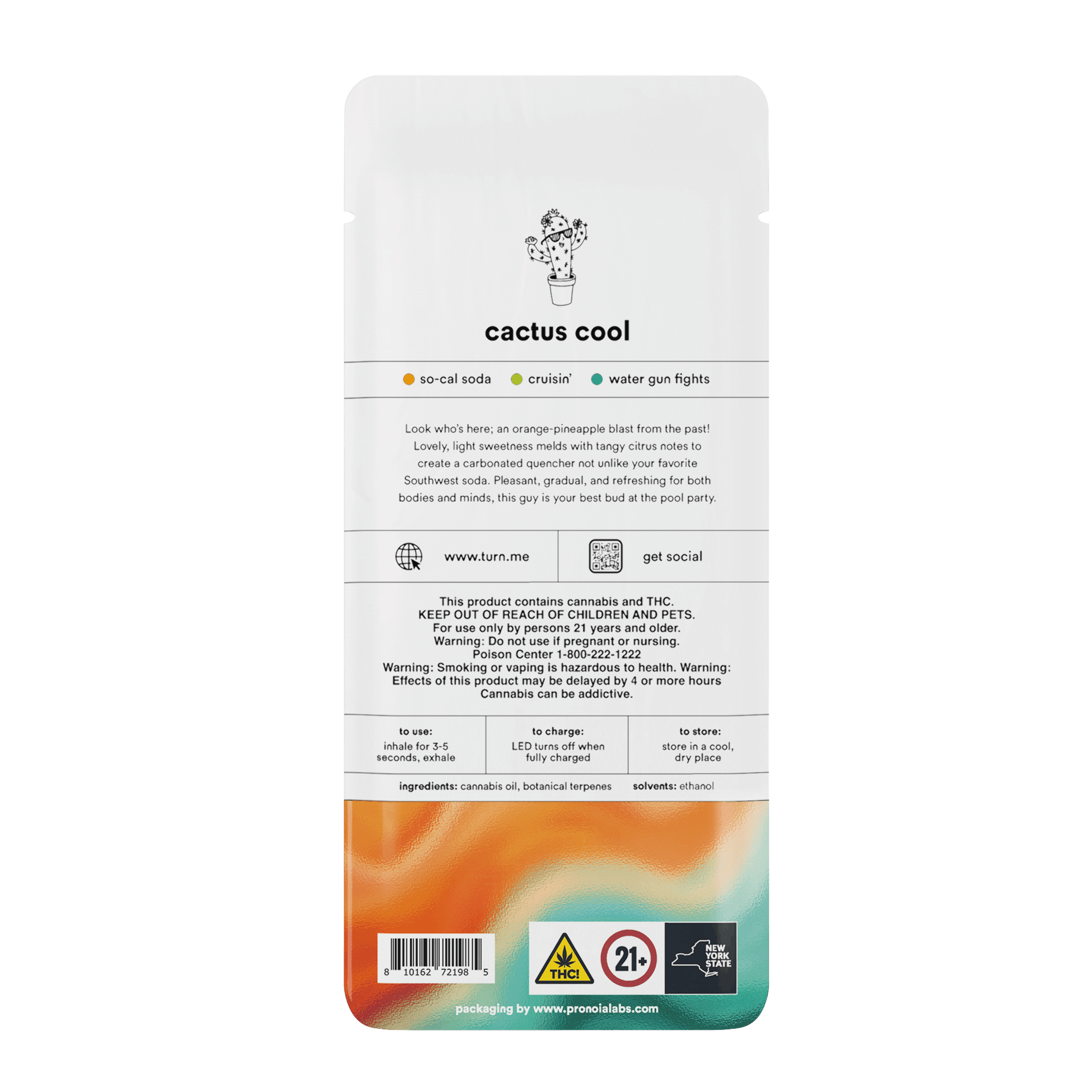 1.0g AIO | cactus cool | botanica blends | up | - Turn - - $35 - Vape Pens