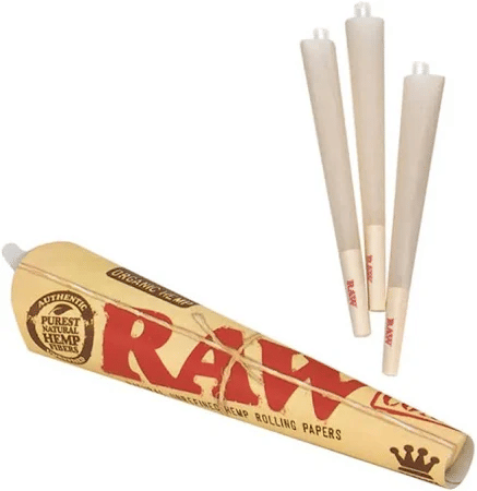 RAW- King Size Organic Cones (3-Pack)