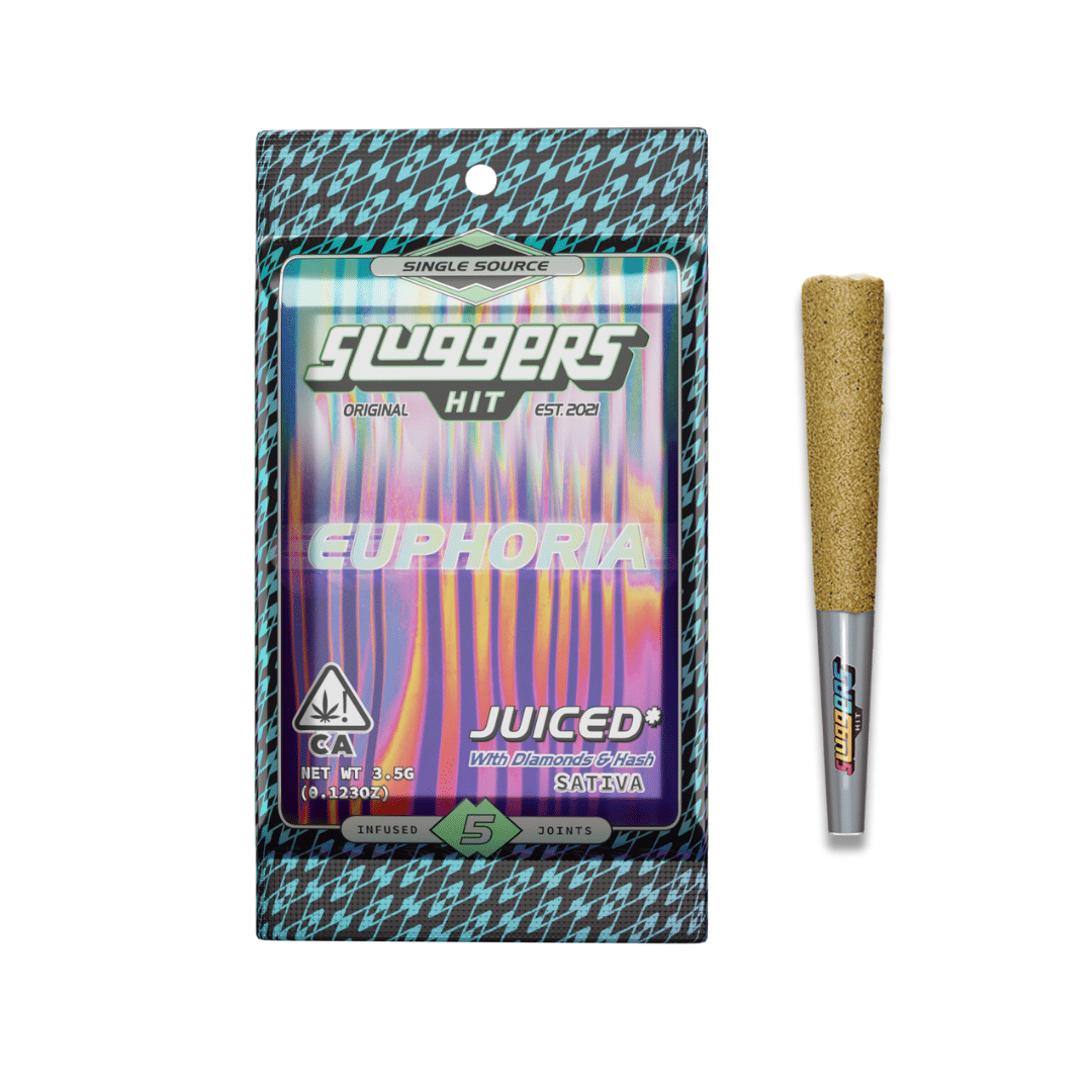 Sluggers - Euphoria 5 Pack Infused Pre-Rolls 3.5g - Sluggers Hit - Sluggers - Euphoria 5 Pack Infused Pre-Rolls 3.5g - $55 - Pre-Roll