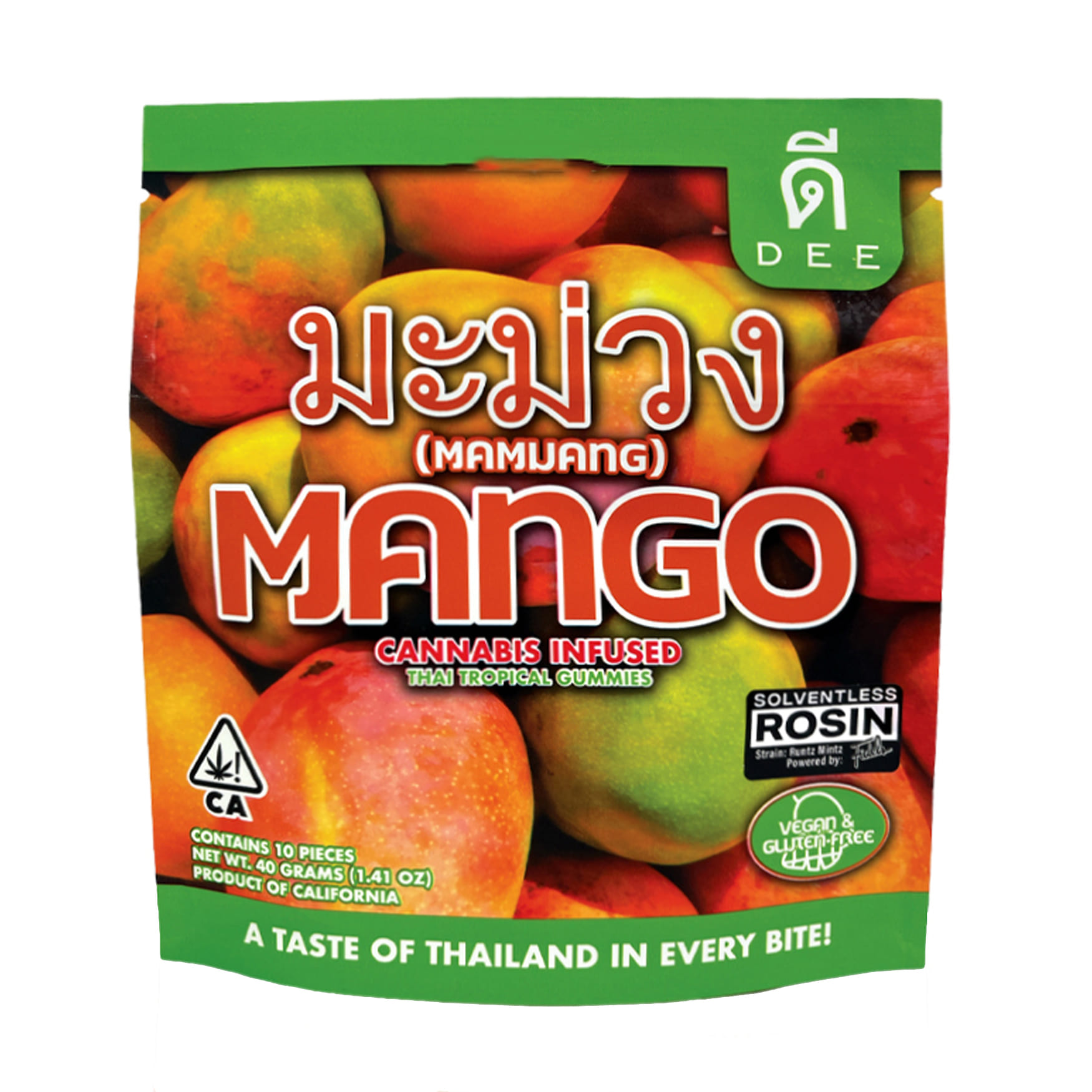 Mango Rosin Gummies - 10pk - Dee Thai - Mango - $9.99 - Edibles