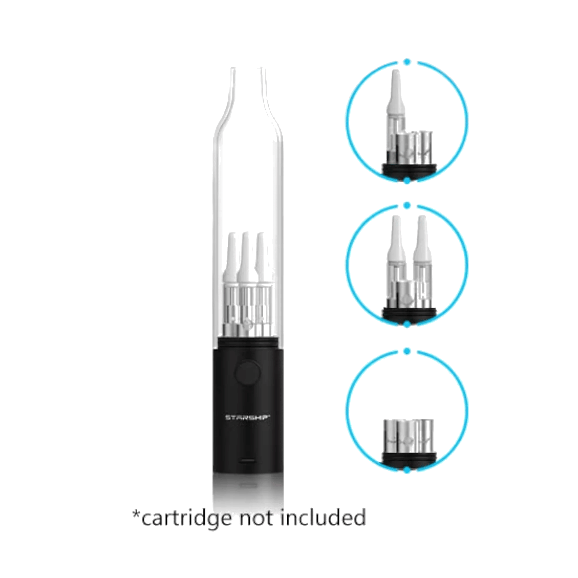 Starship Triple Cartridge & Wax Coil Battery - Hamilton Devices - Battery - $49.99 - Vape Batteries
