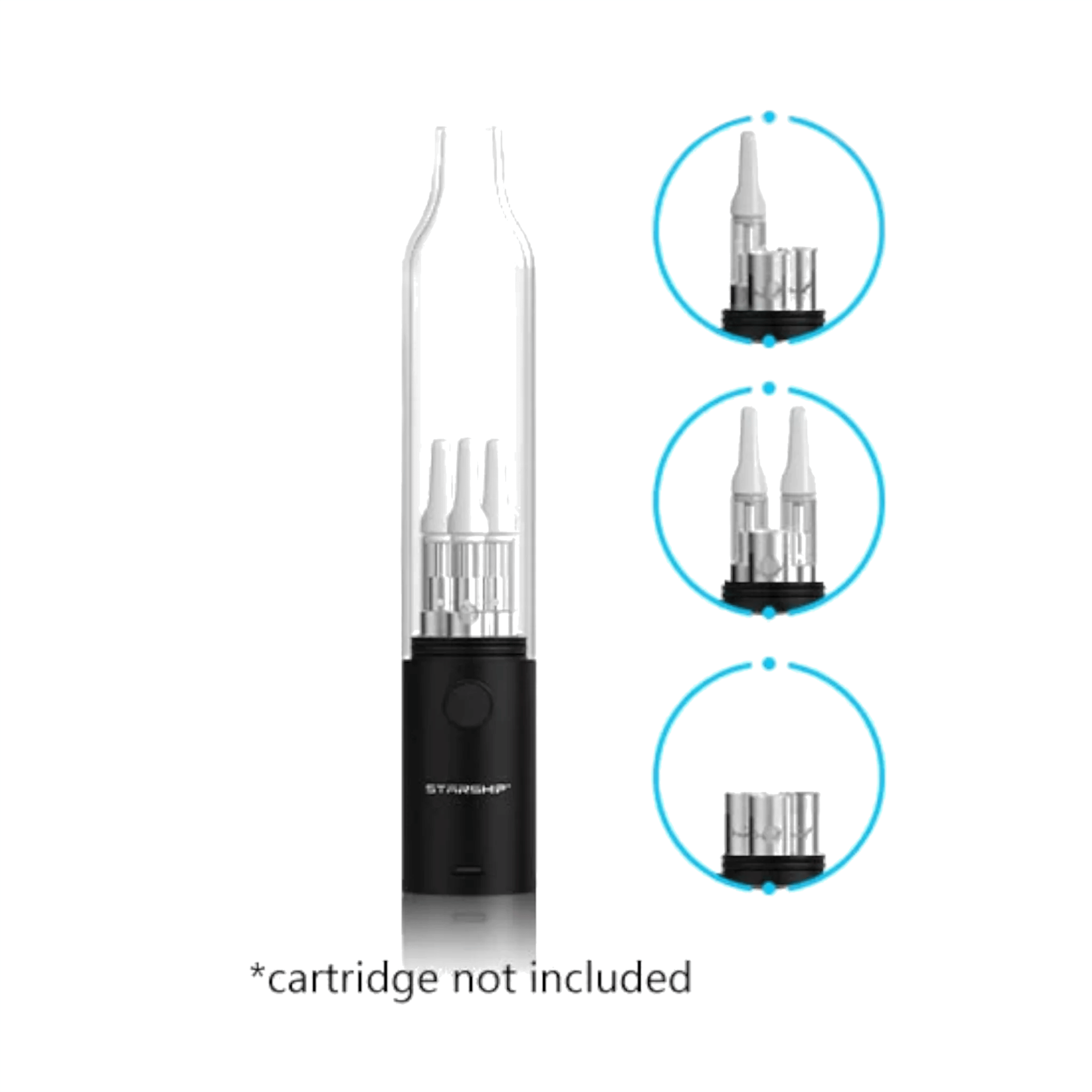 Starship Triple Cartridge & Wax Coil Battery - Hamilton Devices - Battery - $49.99 - Vape Batteries