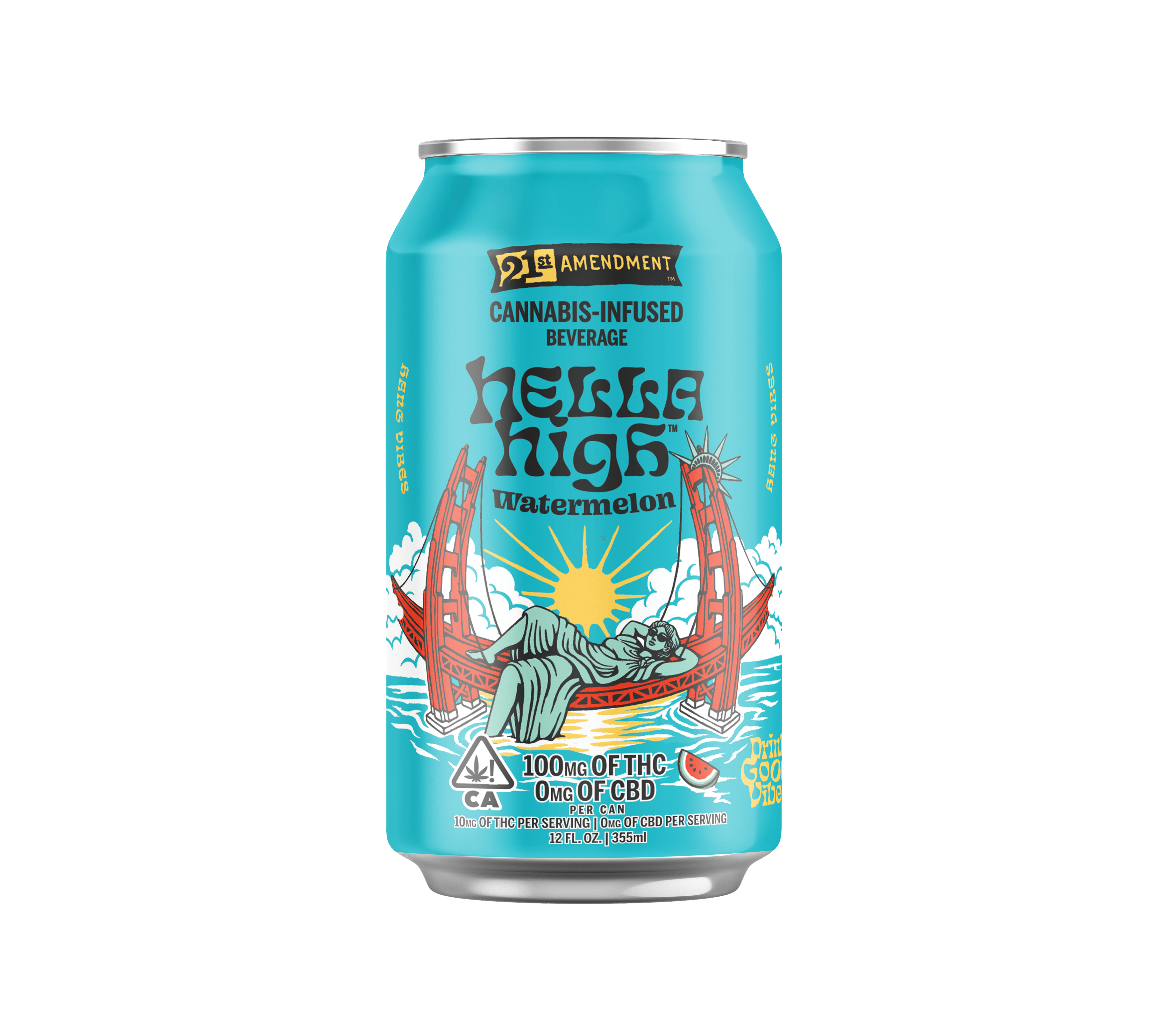 Manzanita Naturals - 21st Amendment Watermelon 100mg - Manzanita Naturals - Manzanita Naturals - 21st Amendment Watermelon 100mg - $12 - Beverages