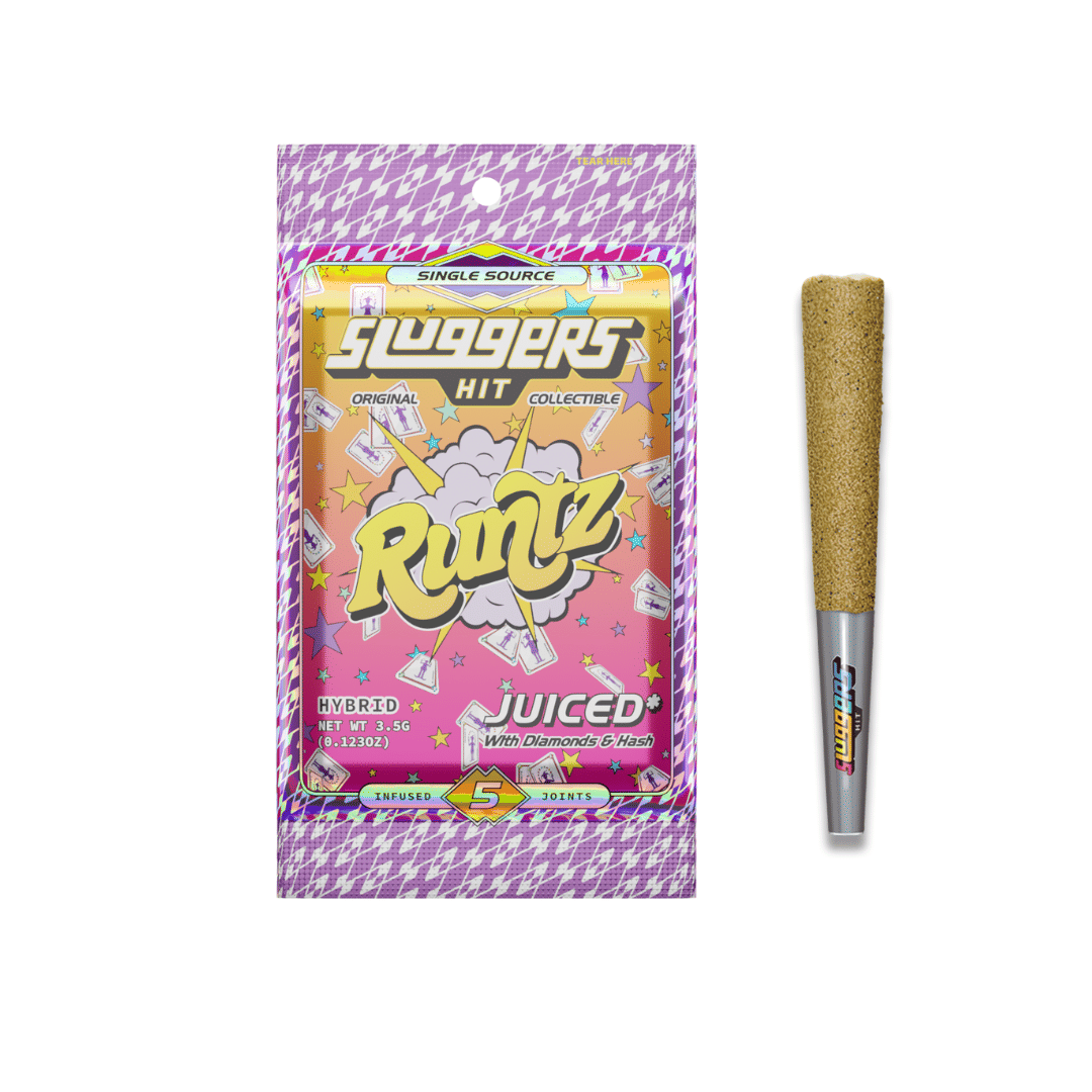 SLUGGERS - Runtz (H) - 5 x 0.7g Infused Prerolls - Sluggers - 5pk PR - $50 - Prerolls
