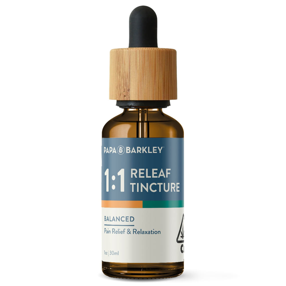 1:1 CBD/THC Releaf Tincture - 30ml - Papa & Barkley - 1:1 (30ml) - $54.68 - Tinctures & Capsules