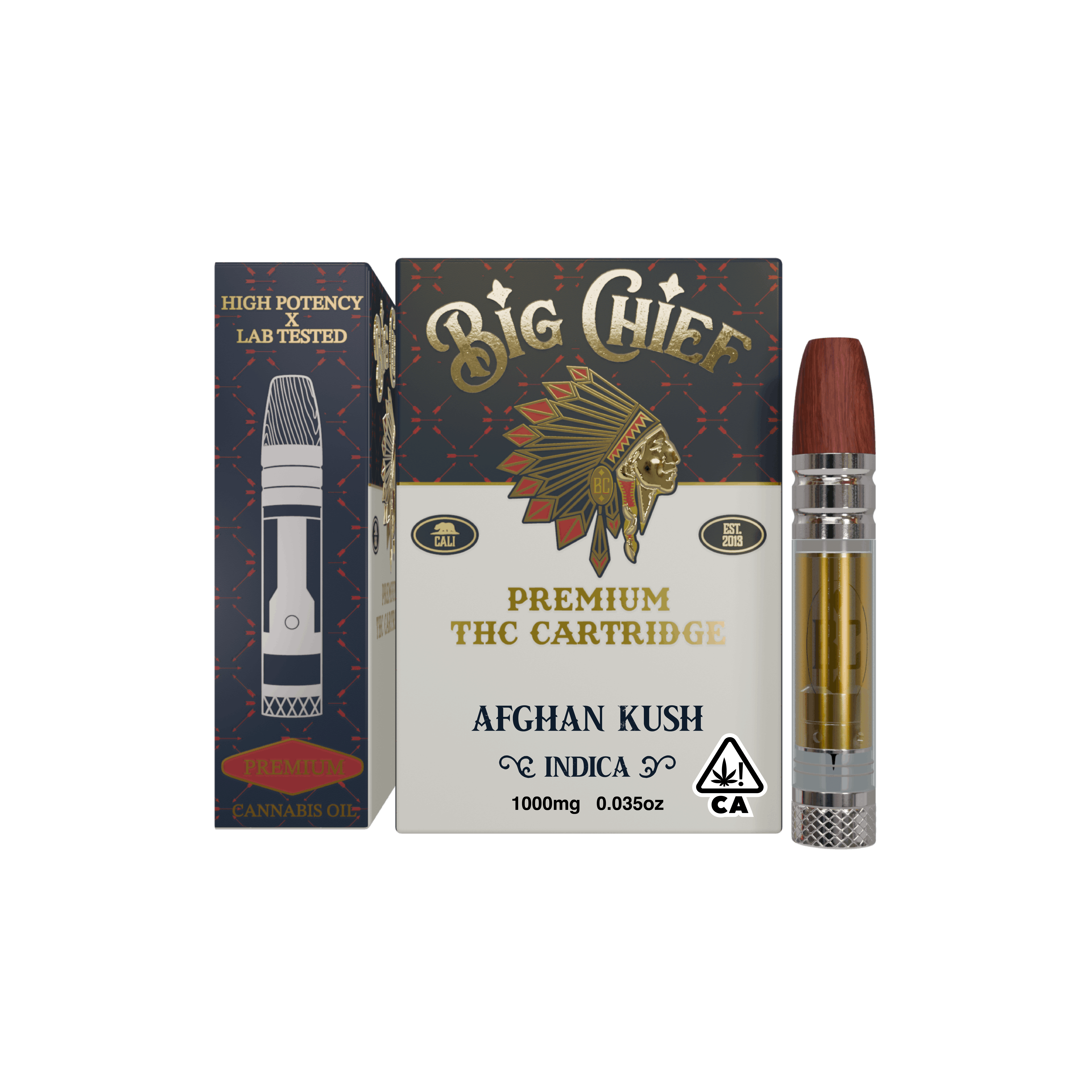 Big Chief 1G Cart - Afghan Kush - Big Chief -  - $18 - Vape Carts