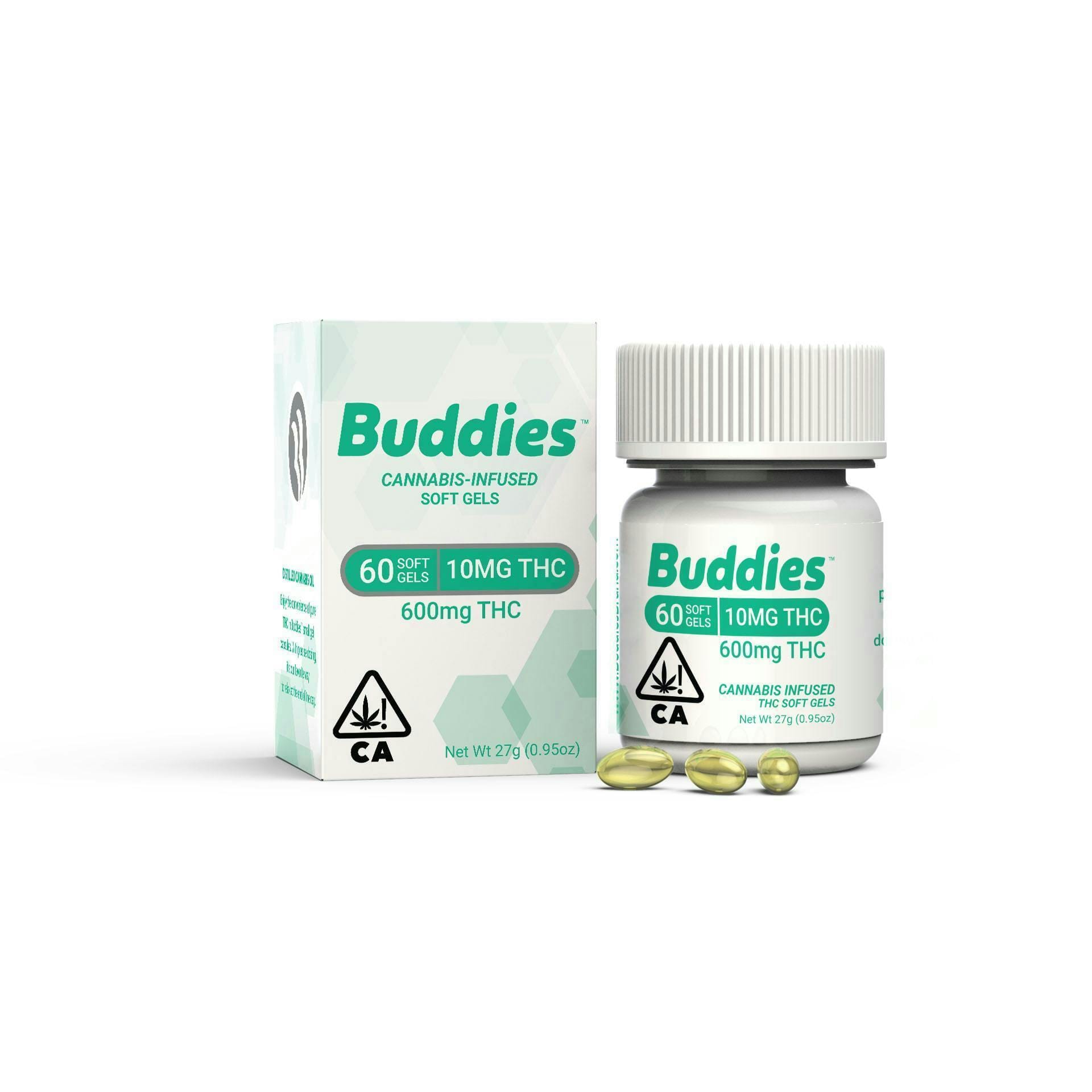 Soft Gels - 10mg x 60ct - Buddies - THC 10 - 60ct - $25.99 - Edibles