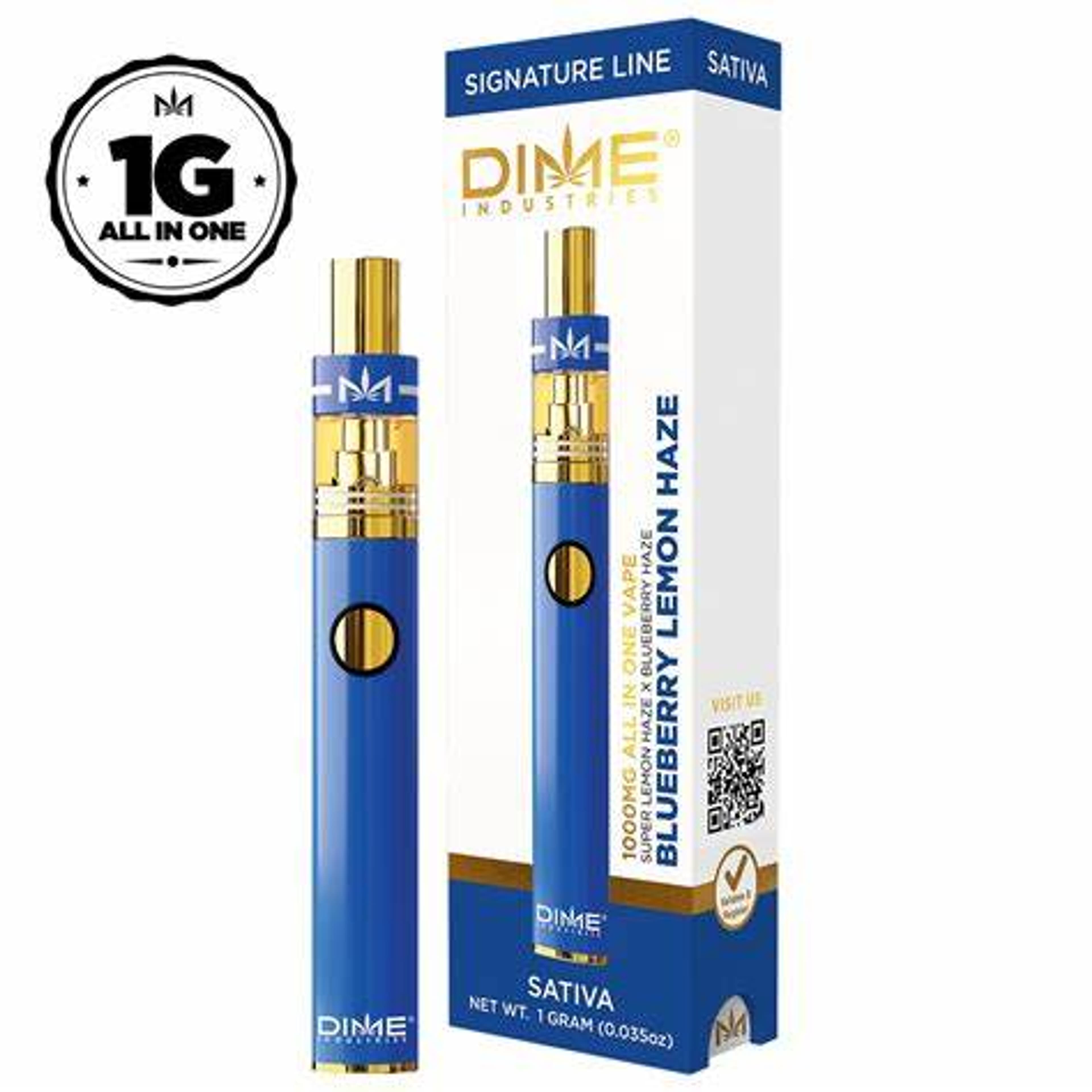 Blueberry Lemon Haze 1G All In One - Dime Industries - - $21.36 - Cartridges