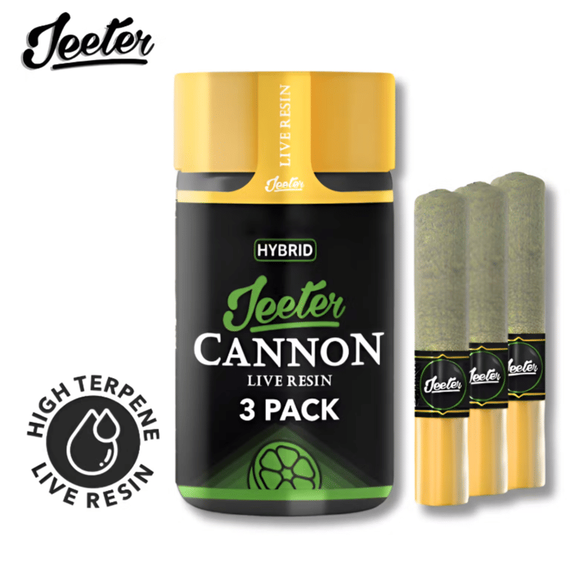 Jeeter Cannon Live Resin - Triangle Kush Lemonade - Pre-Rolls - 3 Pack - 1.5g - Jeeter - 3 Pack Cannon - $26.99 - Pre-Rolls