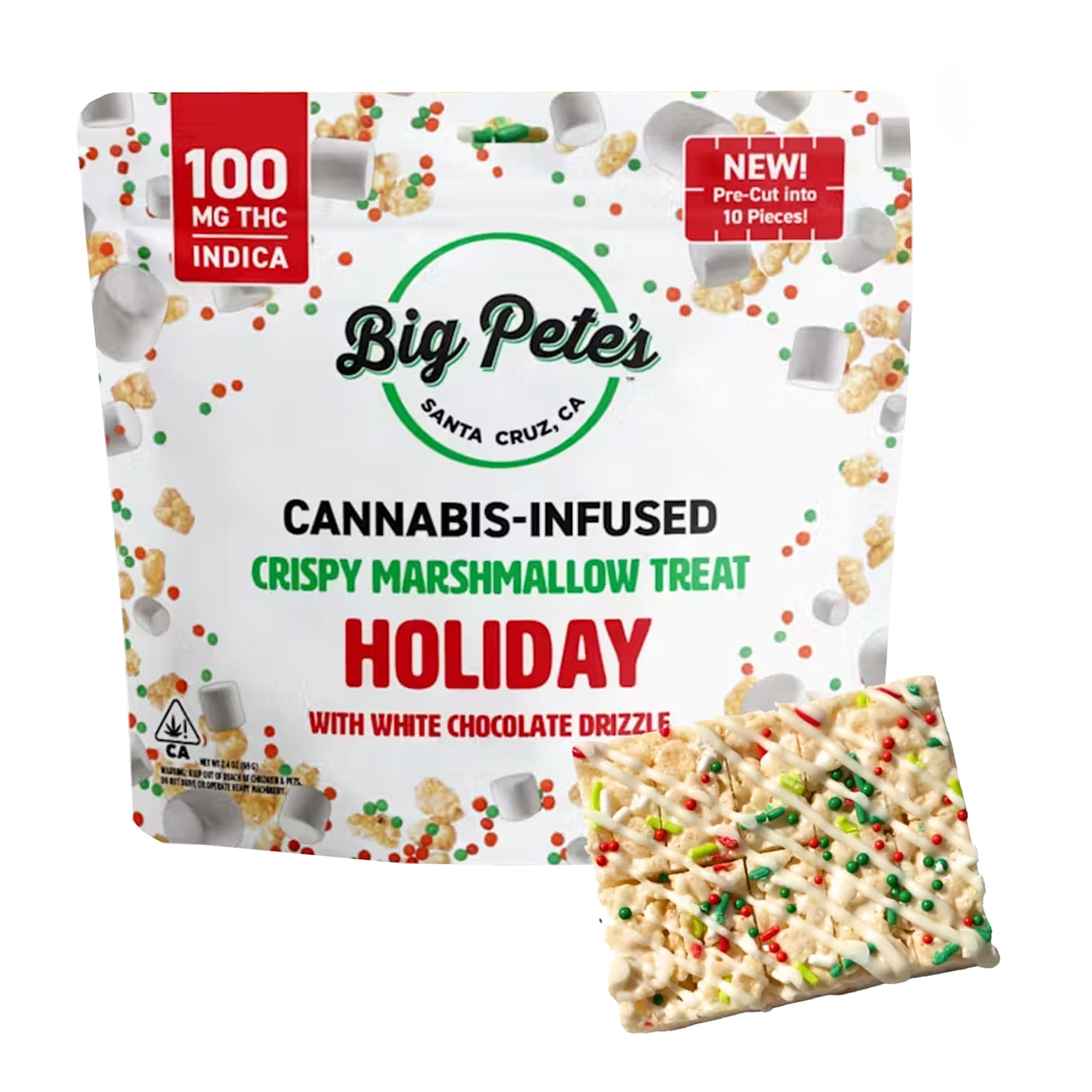 Holiday Indica Marshmallow Treat - Big Petes - Holiday Marshmallow Treat (I) - $15 - Edibles