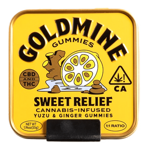 Sweet Relief Yuzu & Ginger 1:1CBD:THC Gummies 100mg