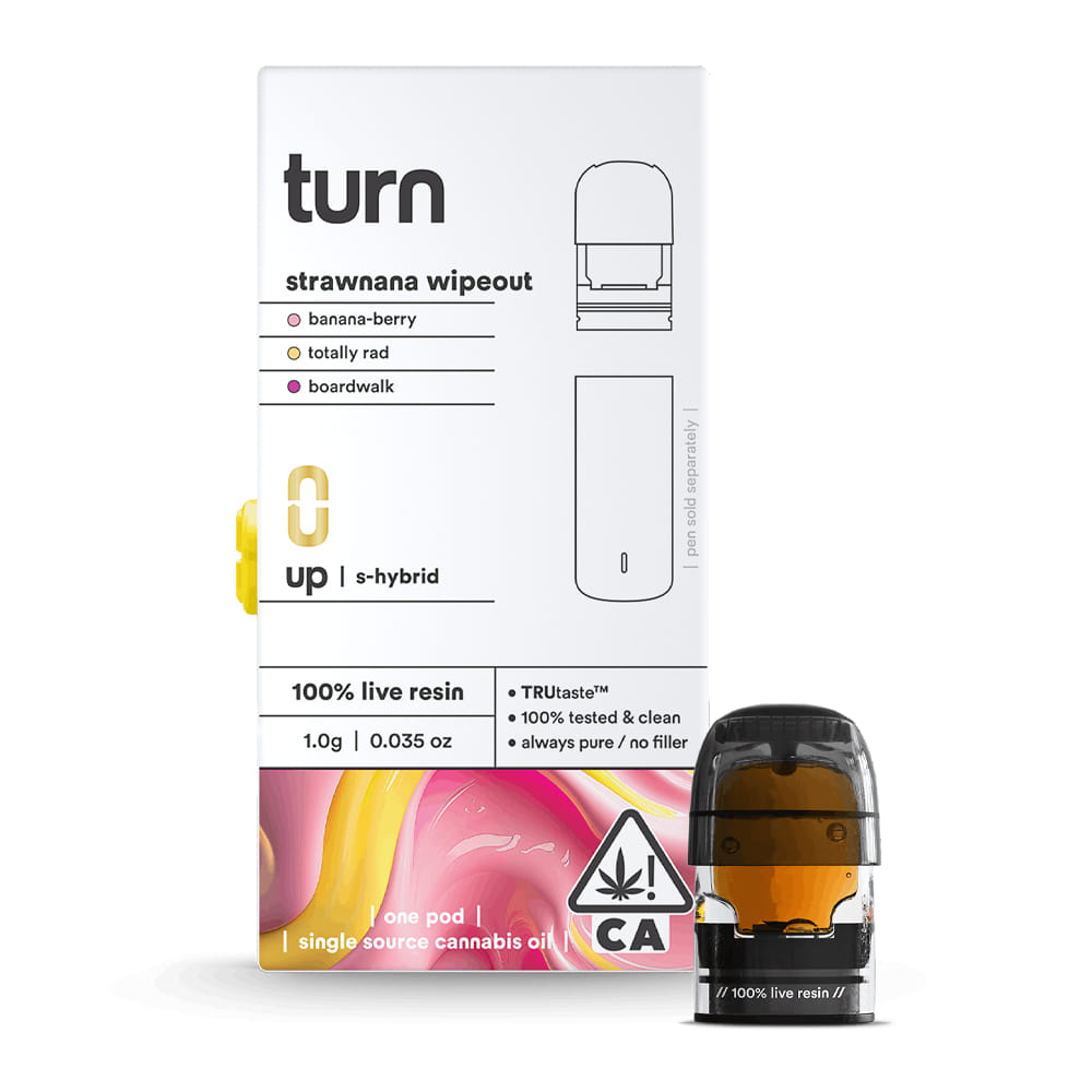 Strawnana Wipeout (S/H) Live Resin Pod 1g - Turn - Strawnana Wipeout (S/H) - $34.60 - Cartridges