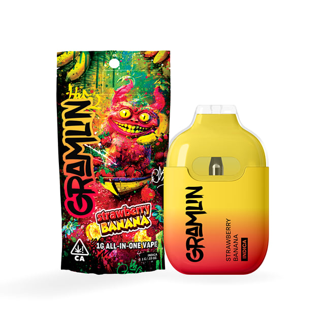 STRAWBERRY BANANA ALL-IN-ONE DISPOSABLE VAPE | GRAMLIN