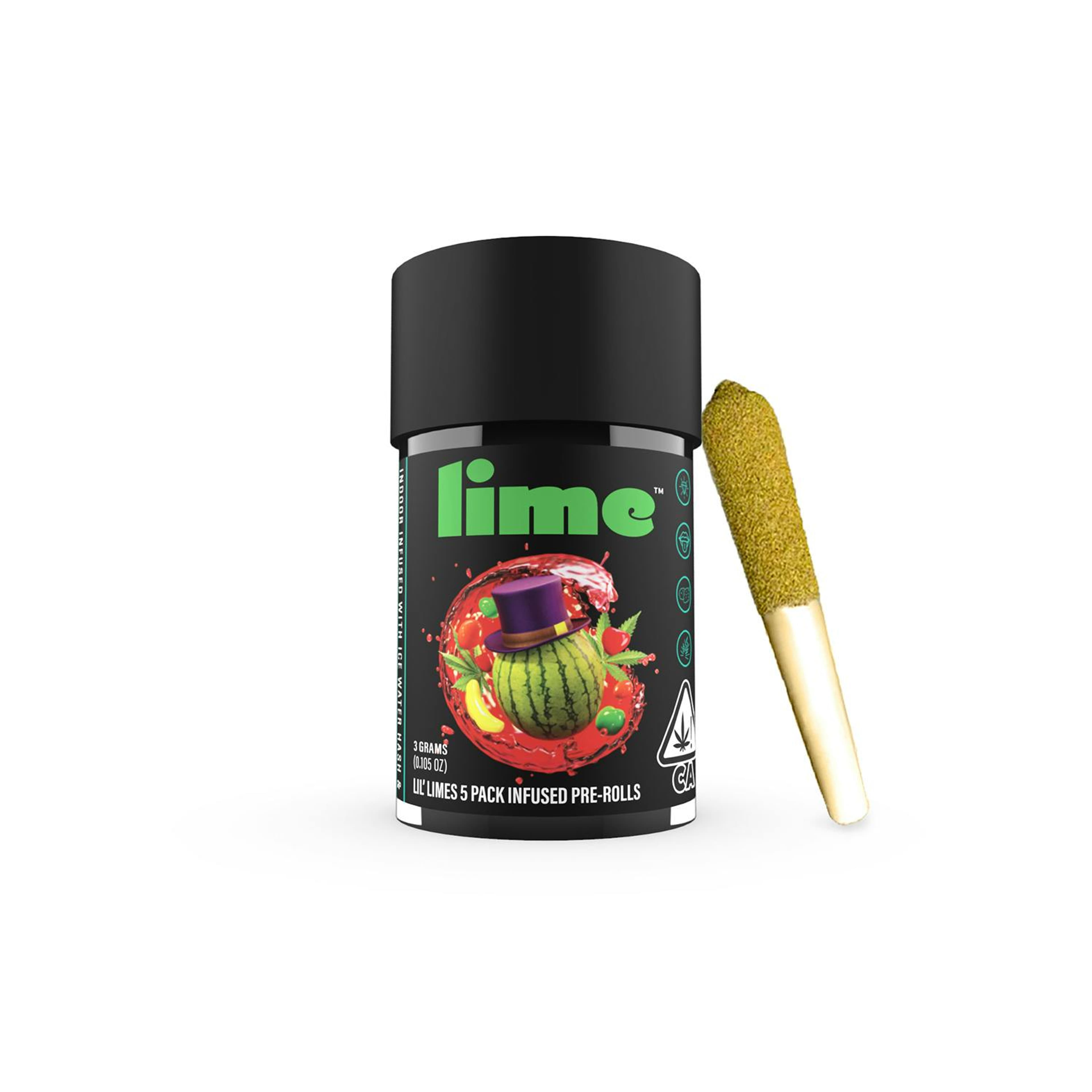WATERMELON RUNTZ 5PK - LIME - - $21 - Pre-Rolls